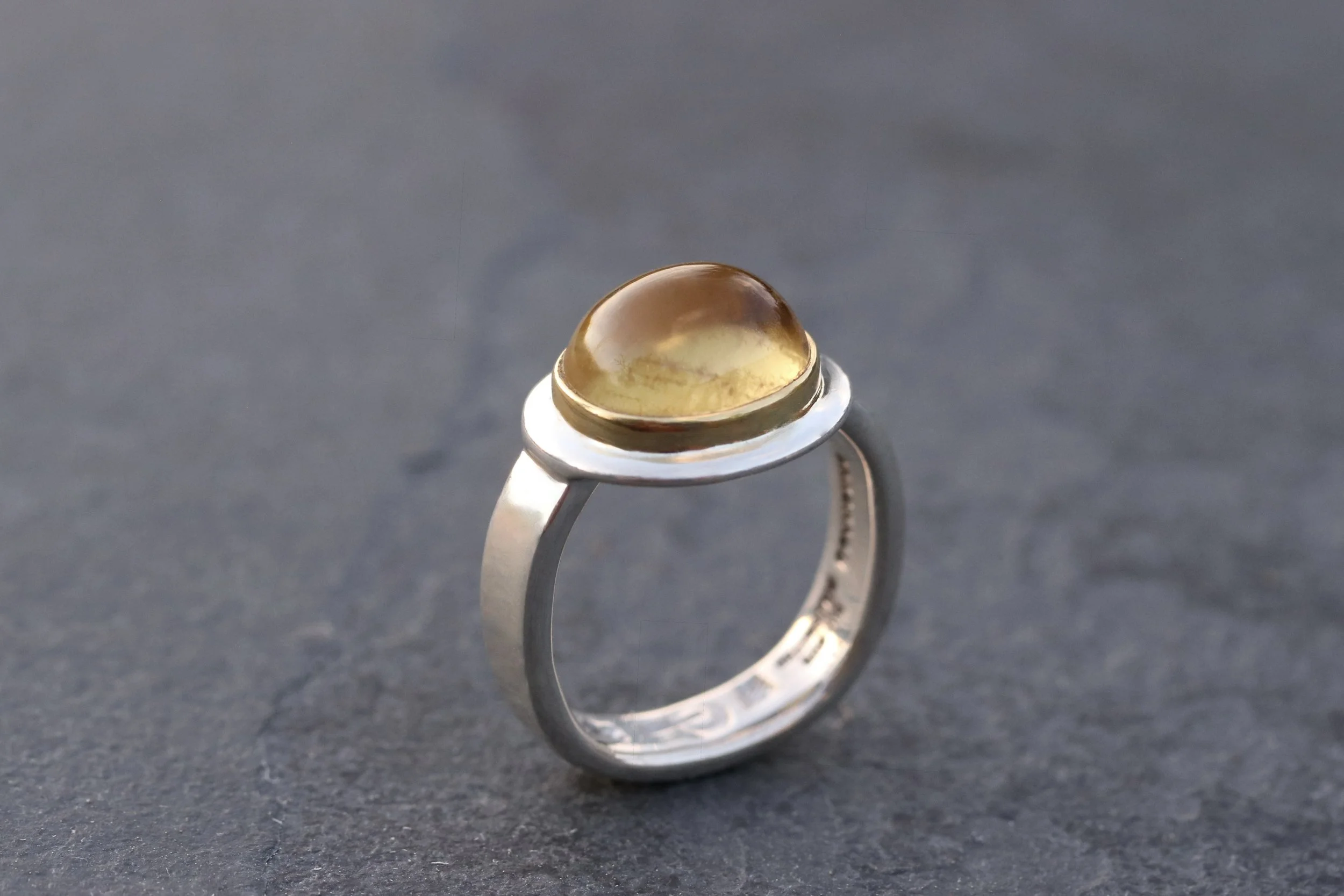 Golden Beryl Big Sur Classic Ring