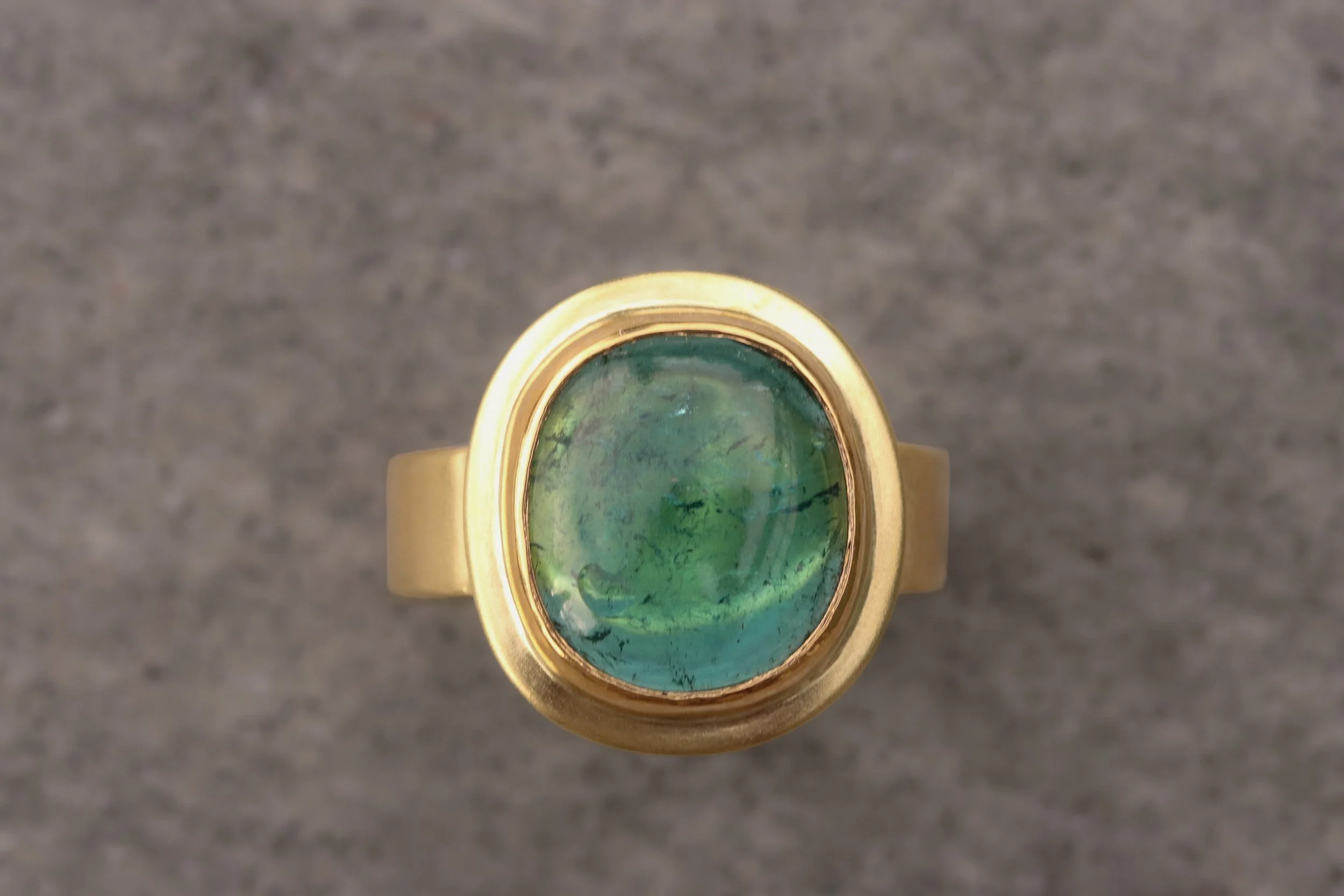 Tourmaline Ring in 22k & 18k Gold