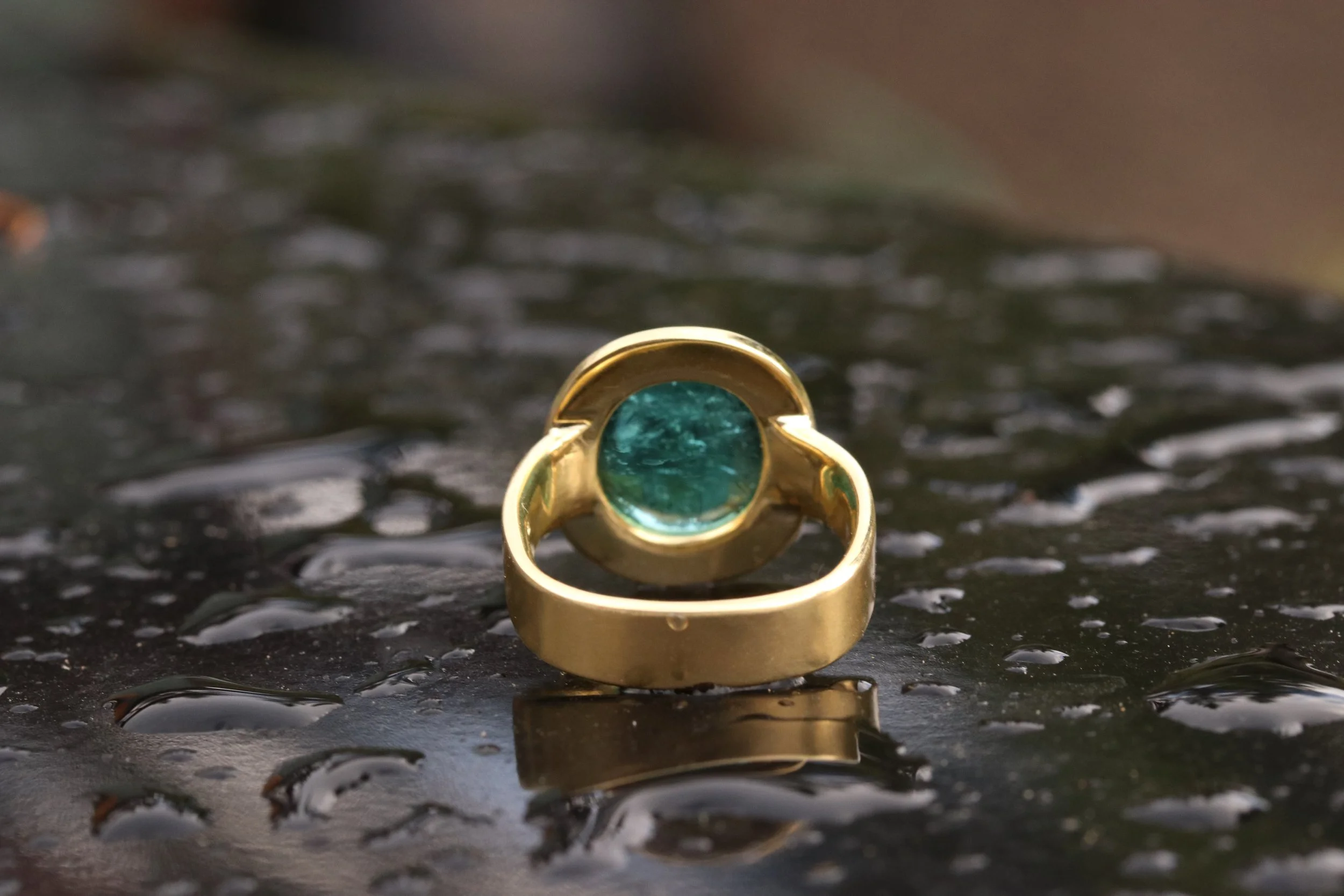 Tourmaline Ring in 22k & 18k Gold