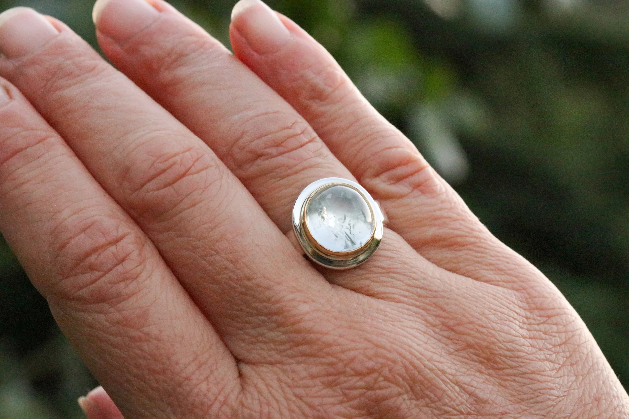 Goshenite Big Sur Classic Ring