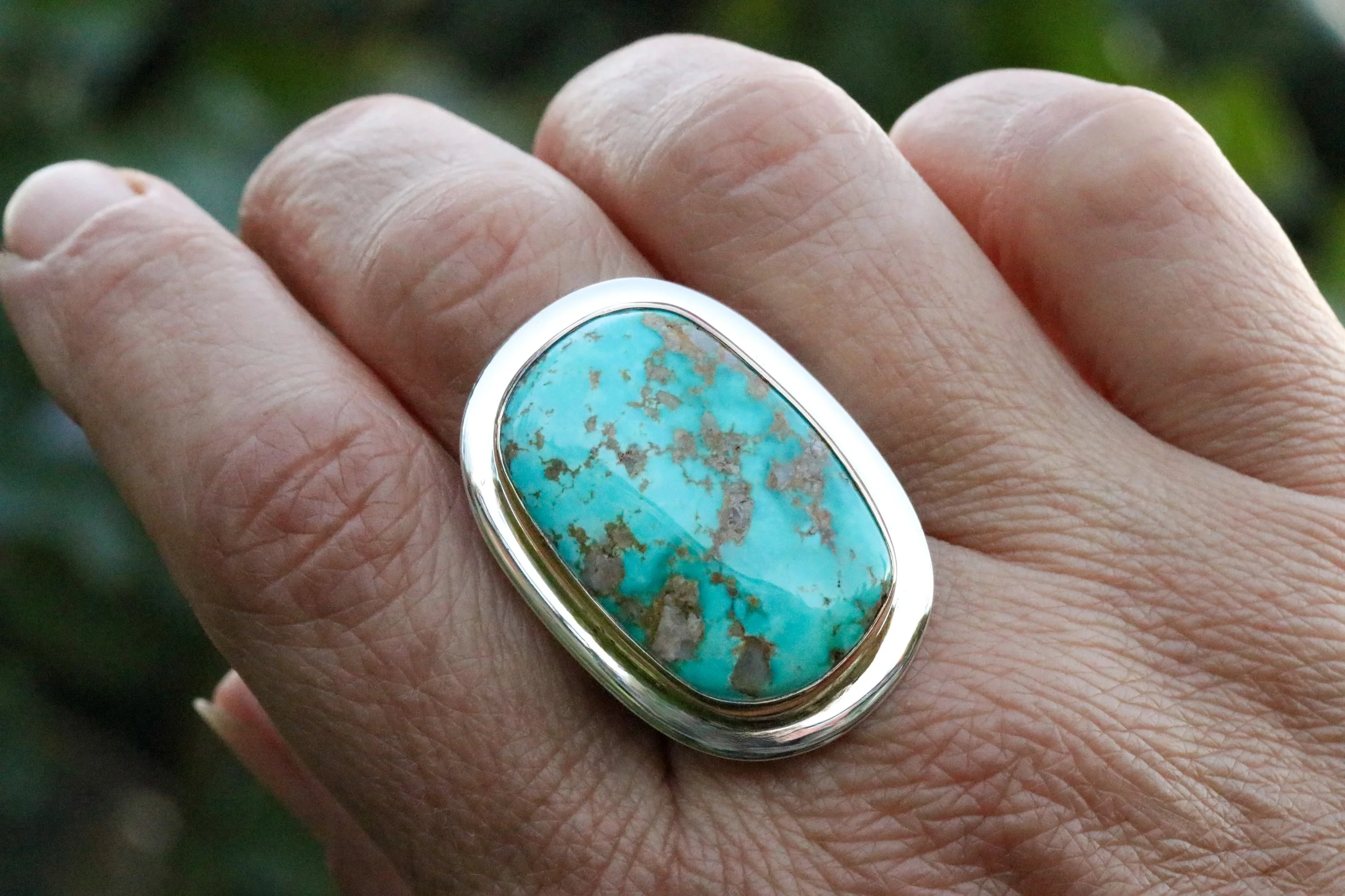 Fox Turquoise Grande Big Sur Classic Ring