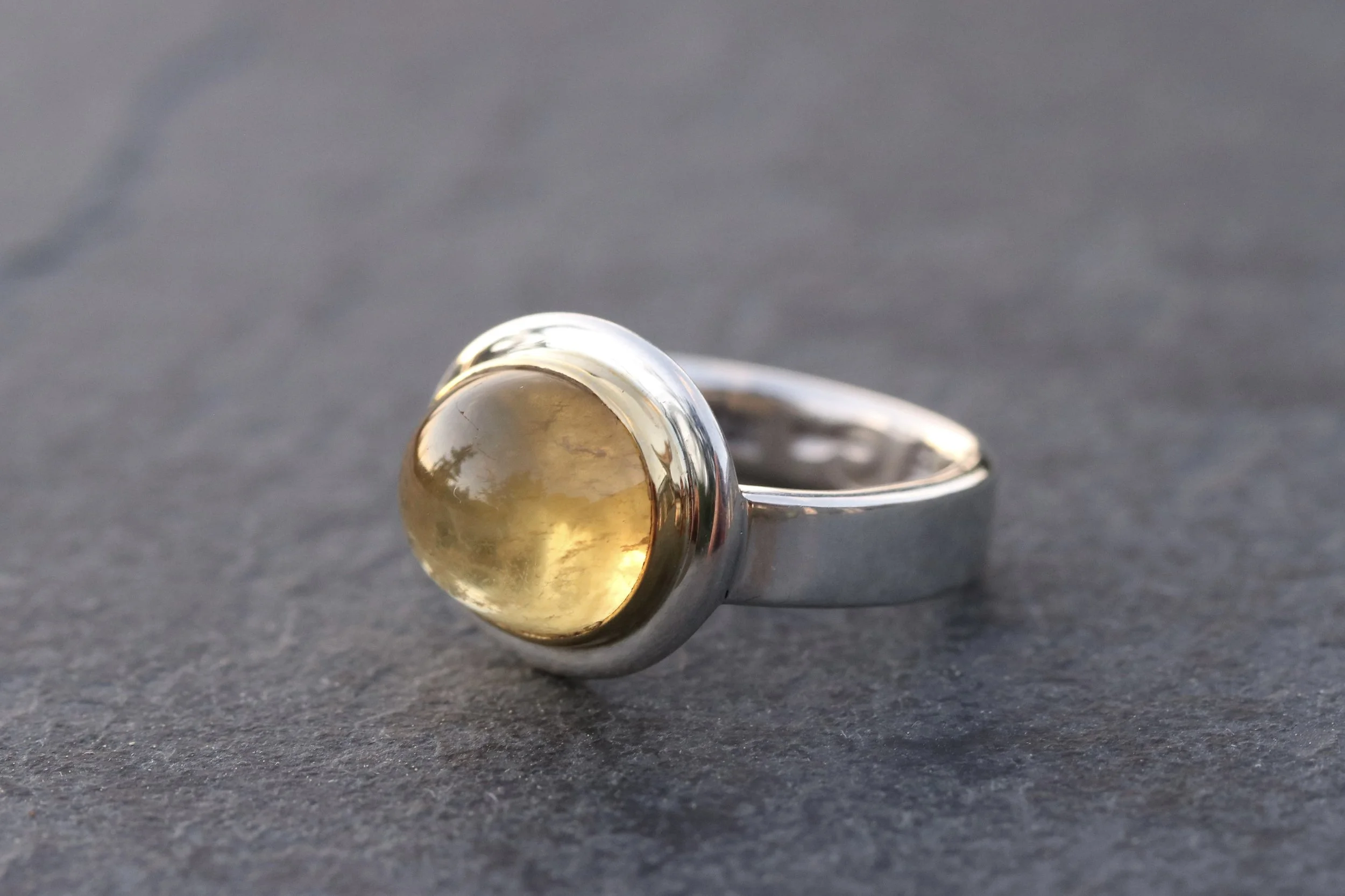 Golden Beryl Big Sur Classic Ring
