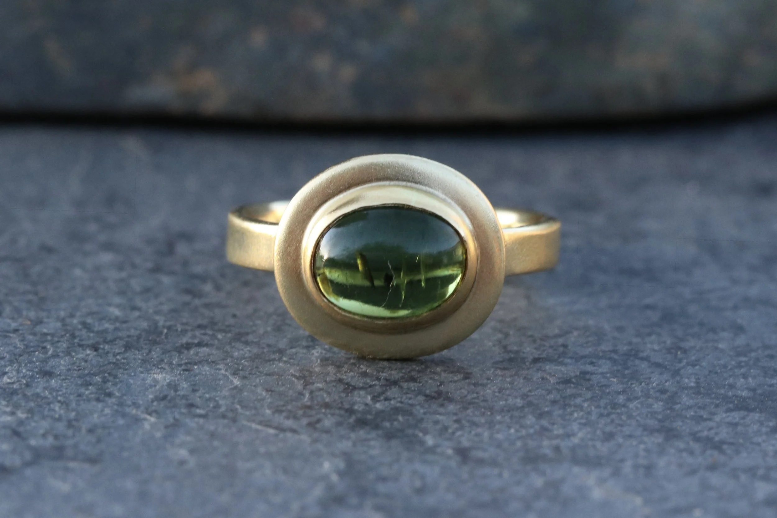 Petite Green Tourmaline Ring