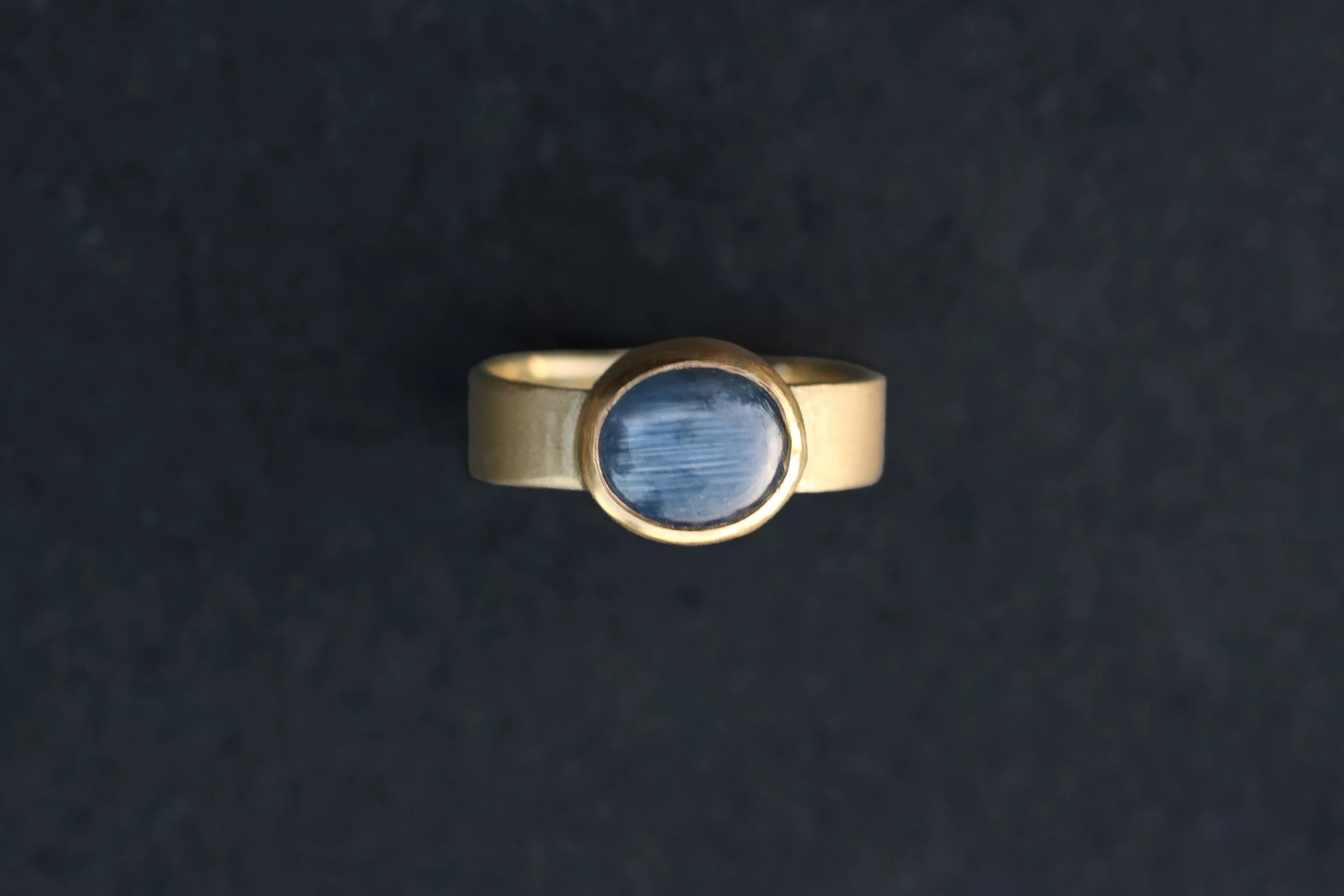 Northern Sky Blue Sapphire Ring by Big Sur Goldsmiths