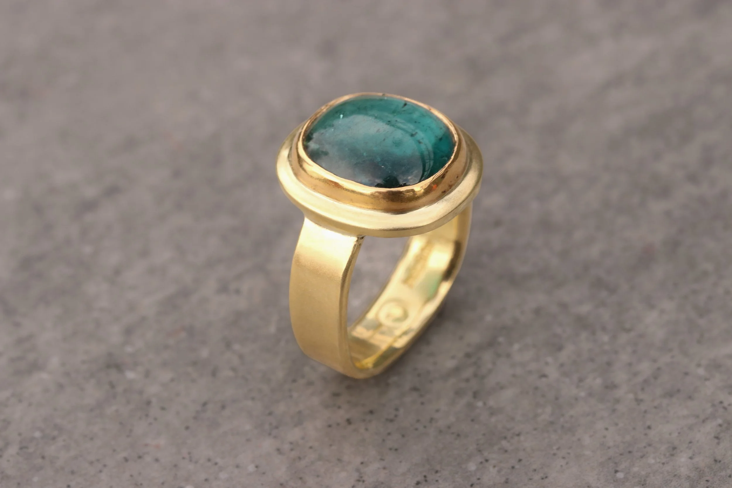 Tourmaline Ring in 22k & 18k Gold