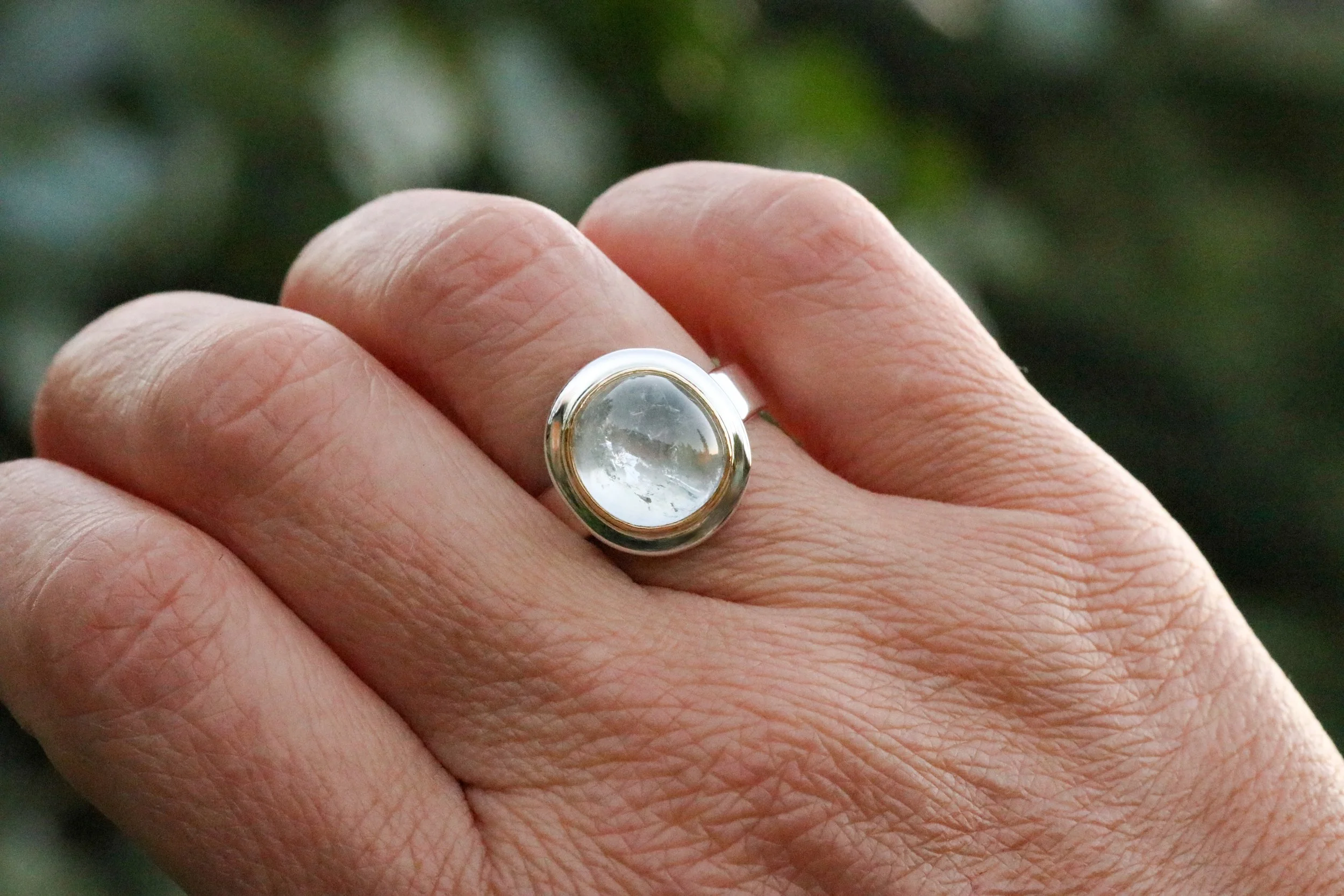 Goshenite Big Sur Classic Ring
