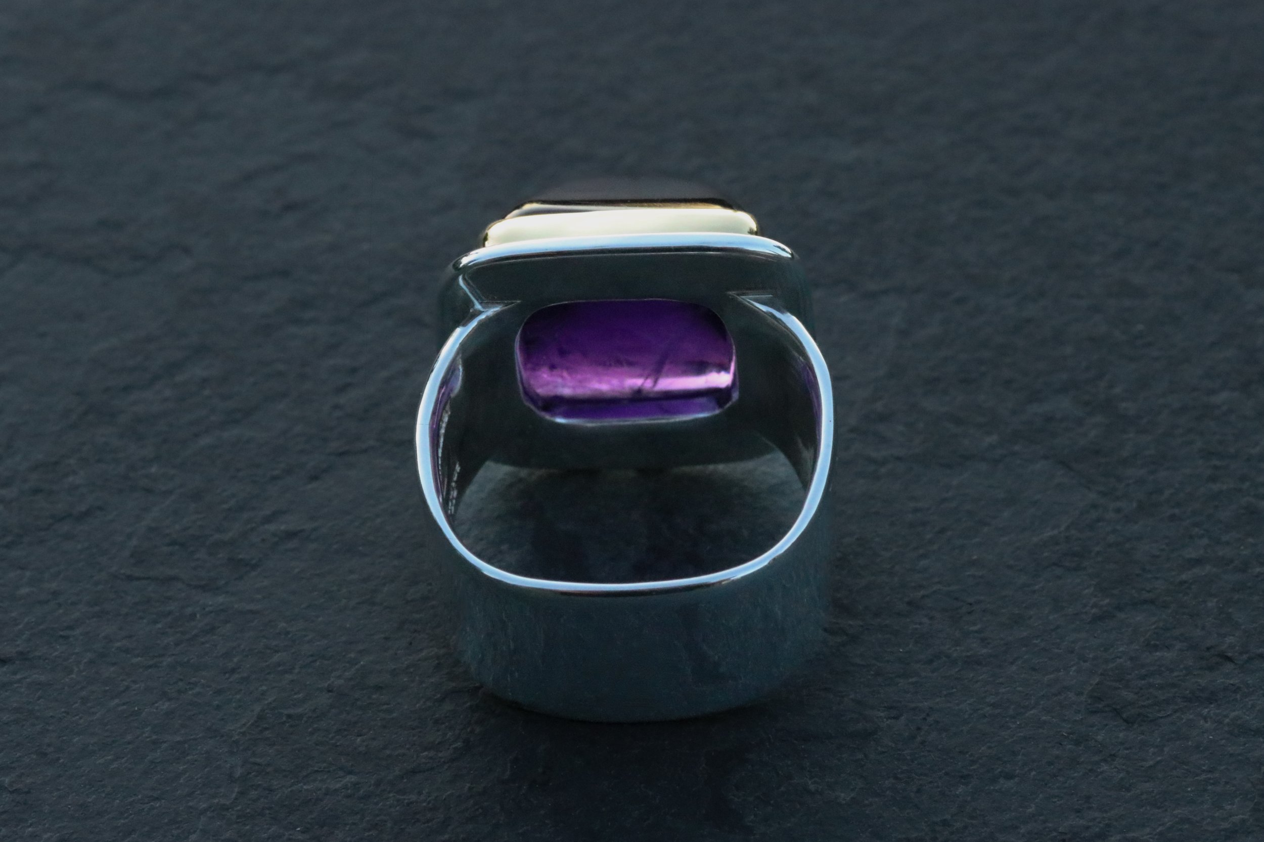 Amethyst Pyramid Big Sur Classic Ring