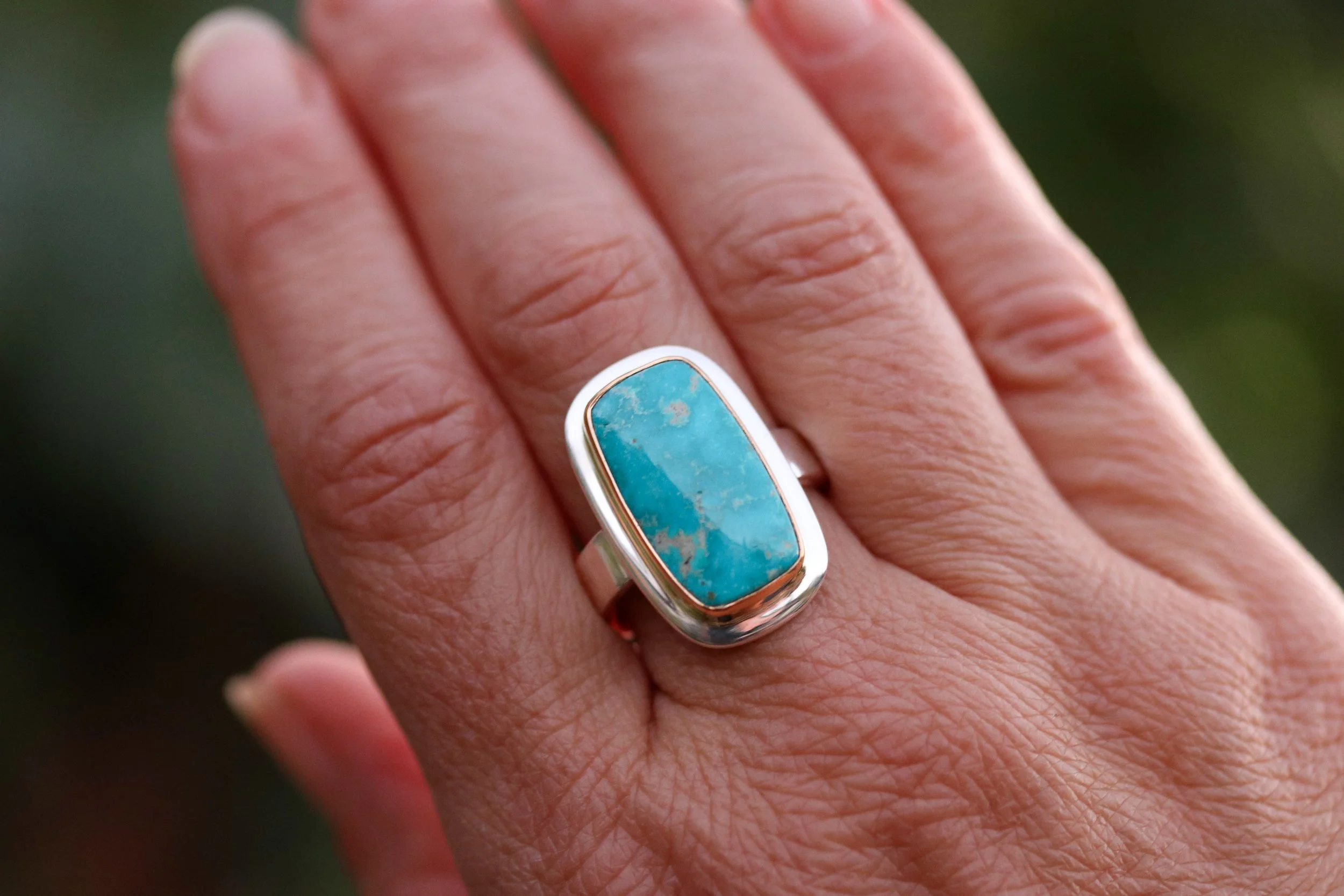 Turquoise Baguette Big Sur Classic Ring