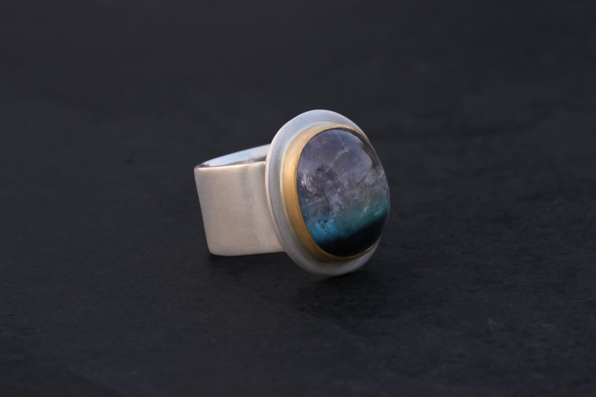 Bi-Color Tourmaline Big Sur Classic Ring