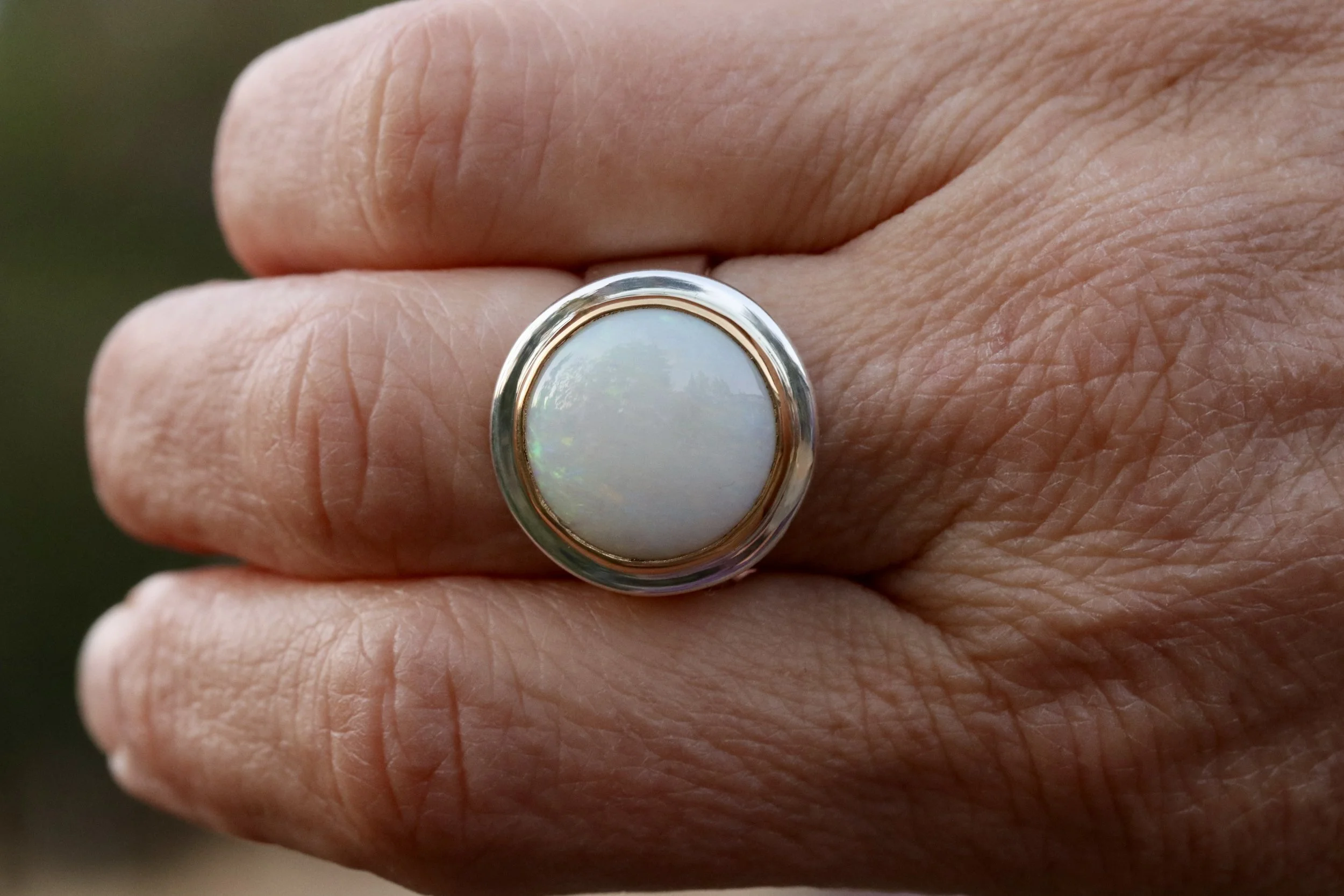 Australian Opal Big Sur Classic Ring