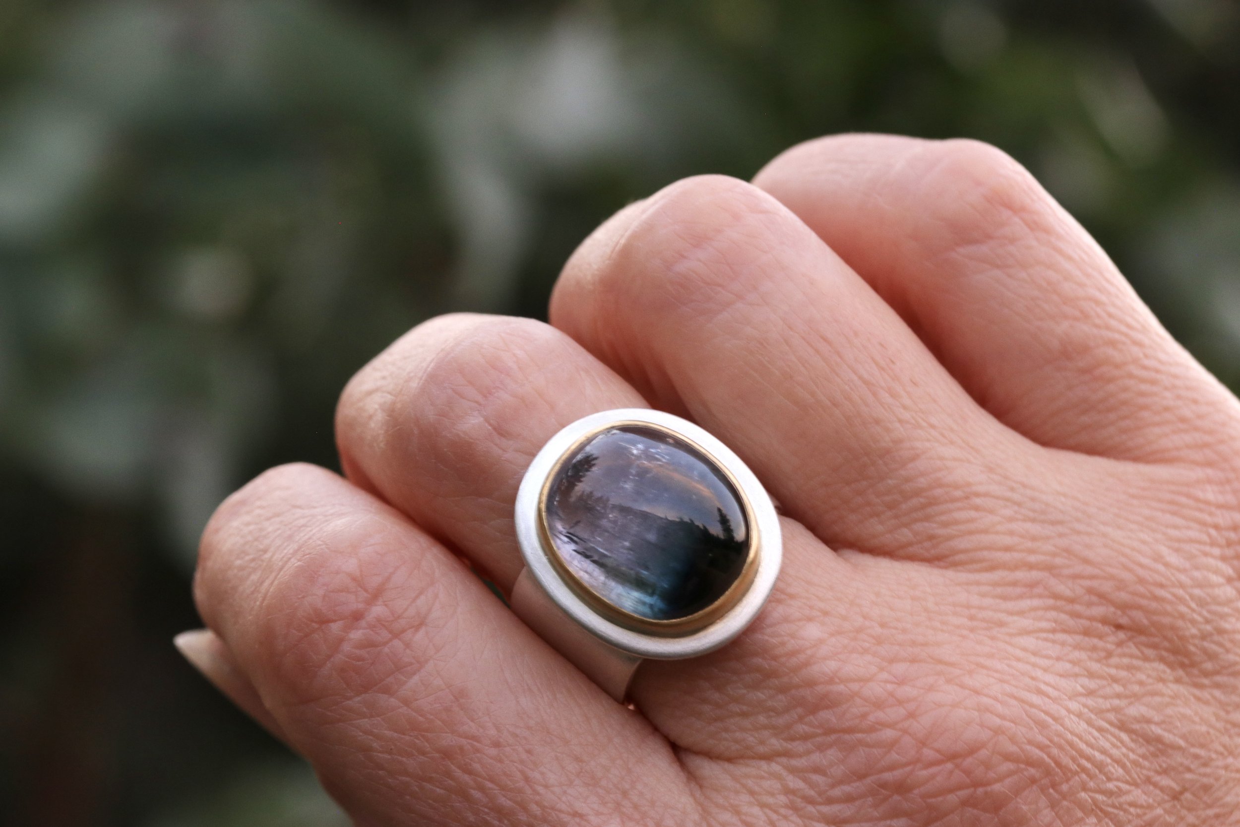 Bi-Color Tourmaline Big Sur Classic Ring