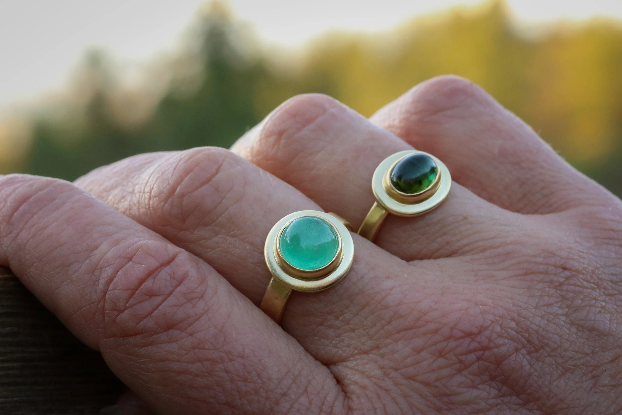 Emerald Ring in 18k & 22k
