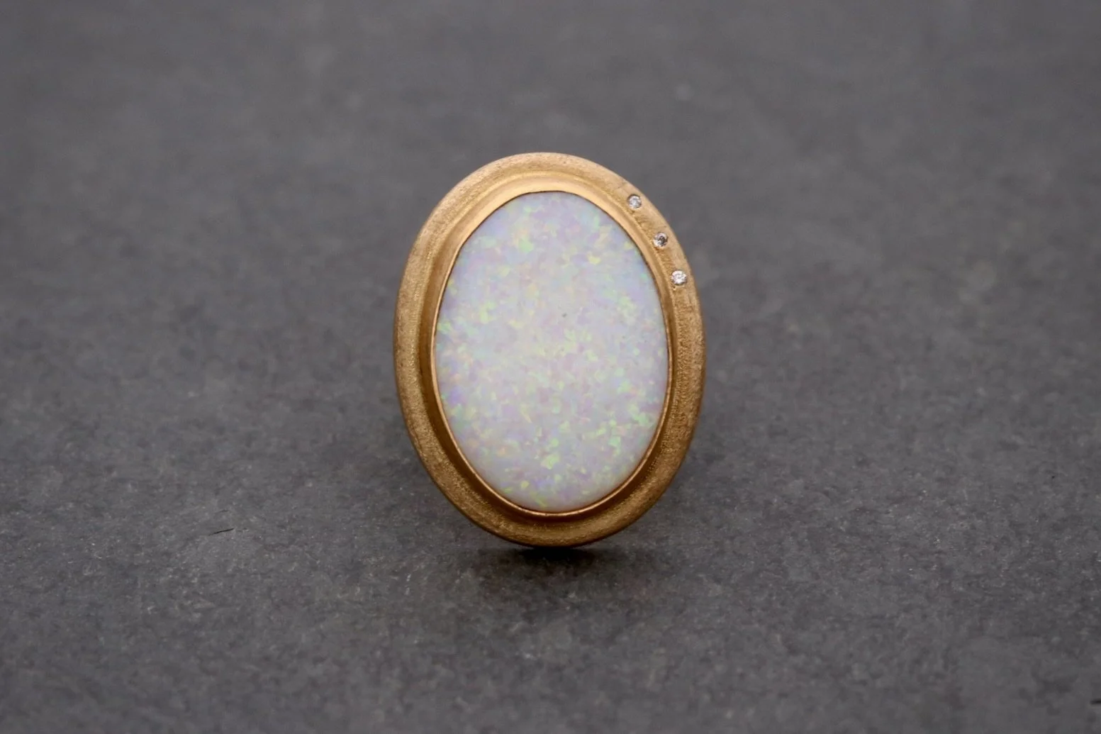 Australian Opal Ring in 22K & 18K Gold