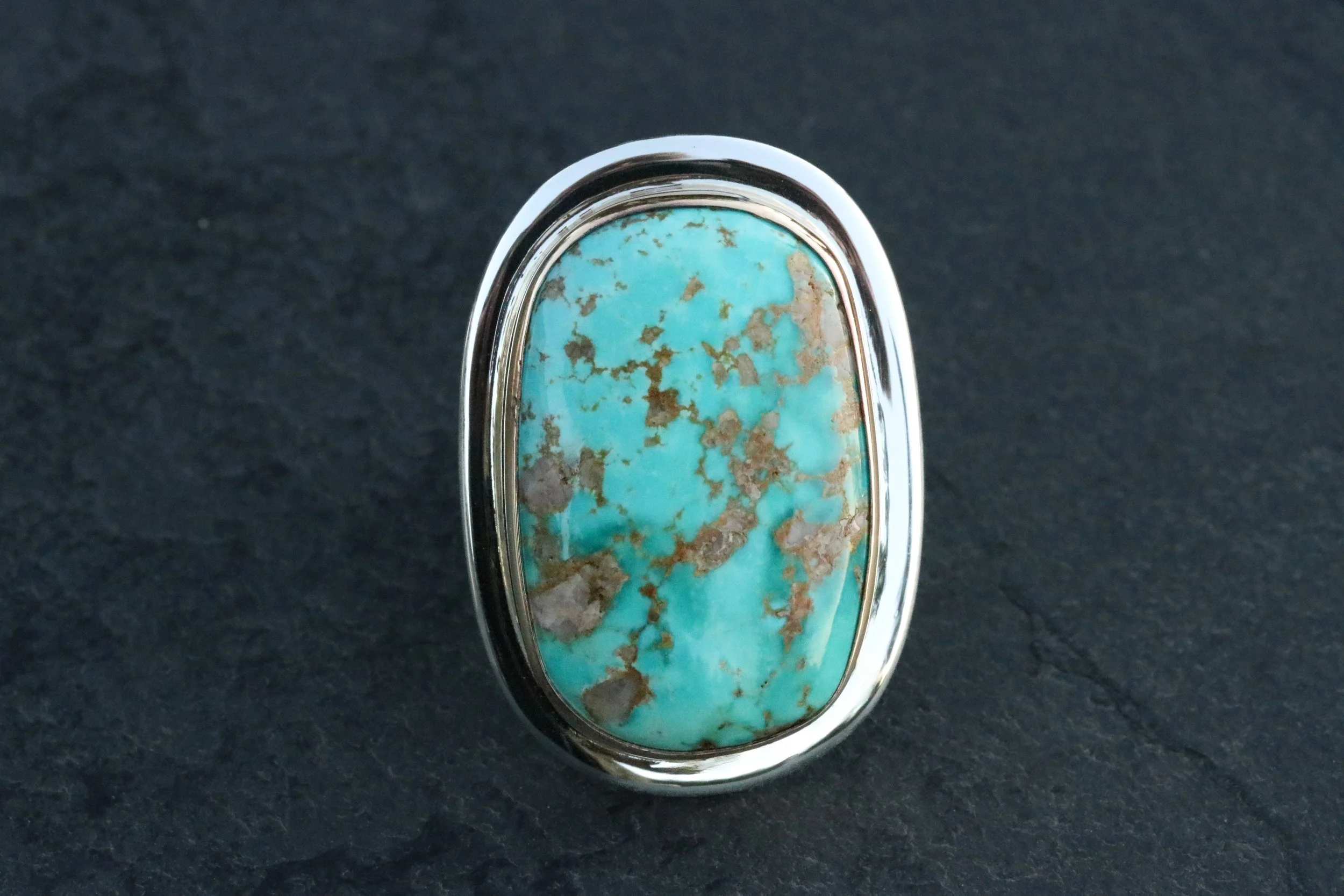 Fox Turquoise Grande Big Sur Classic Ring