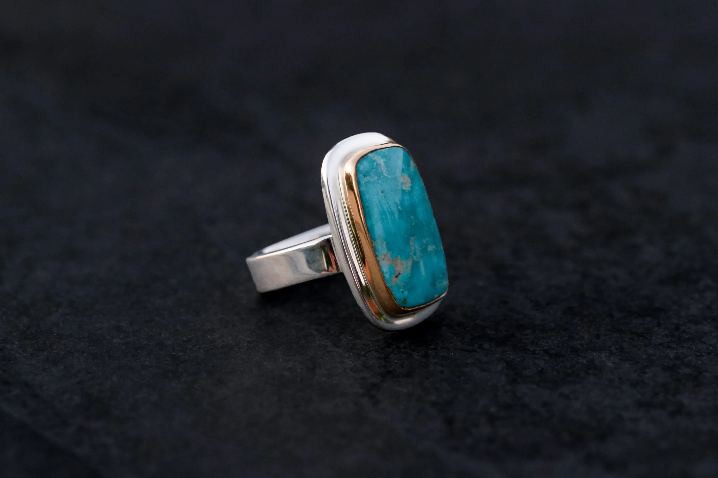 Turquoise Baguette Big Sur Classic Ring