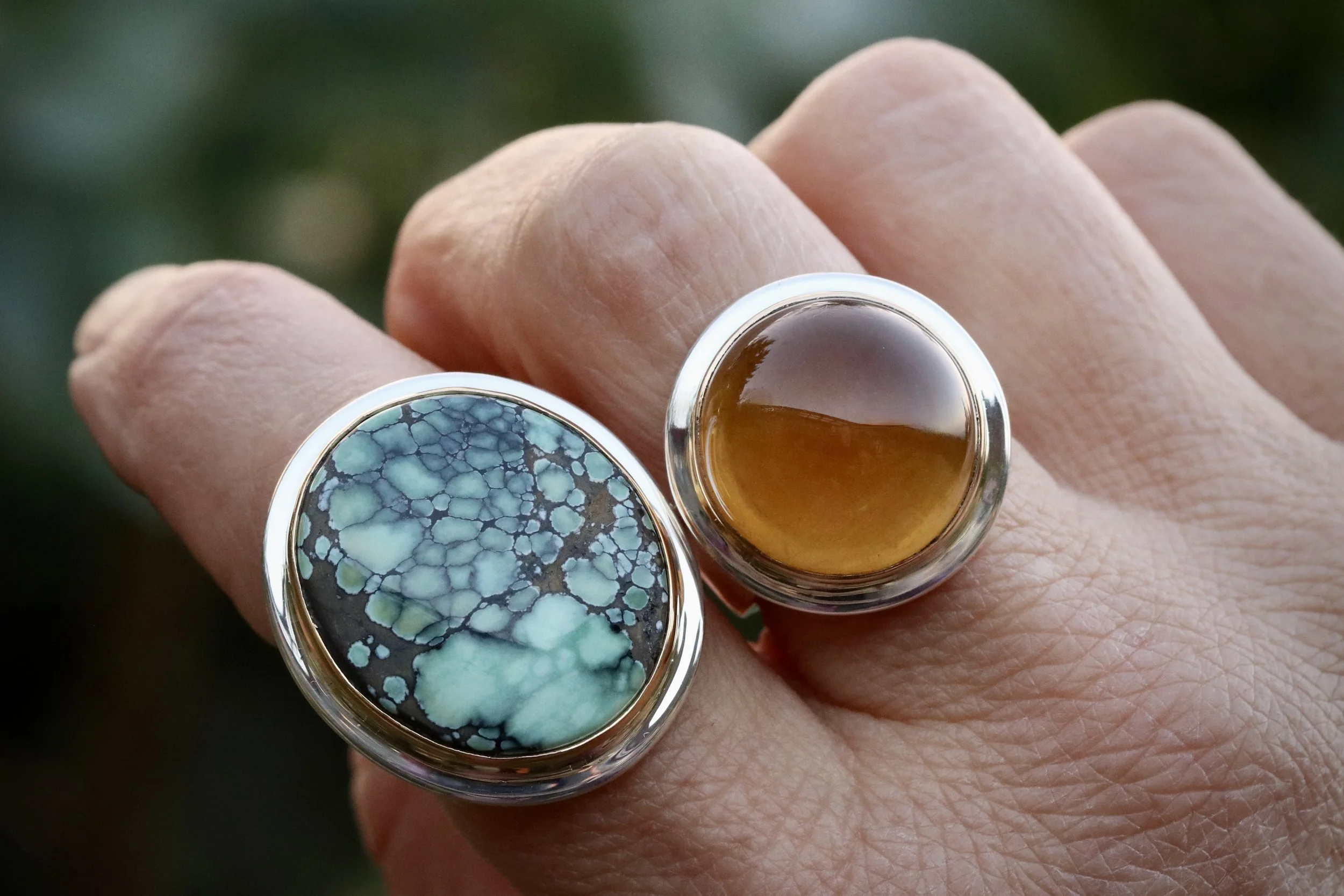 Golden Beryl Grande Big Sur Classic Ring