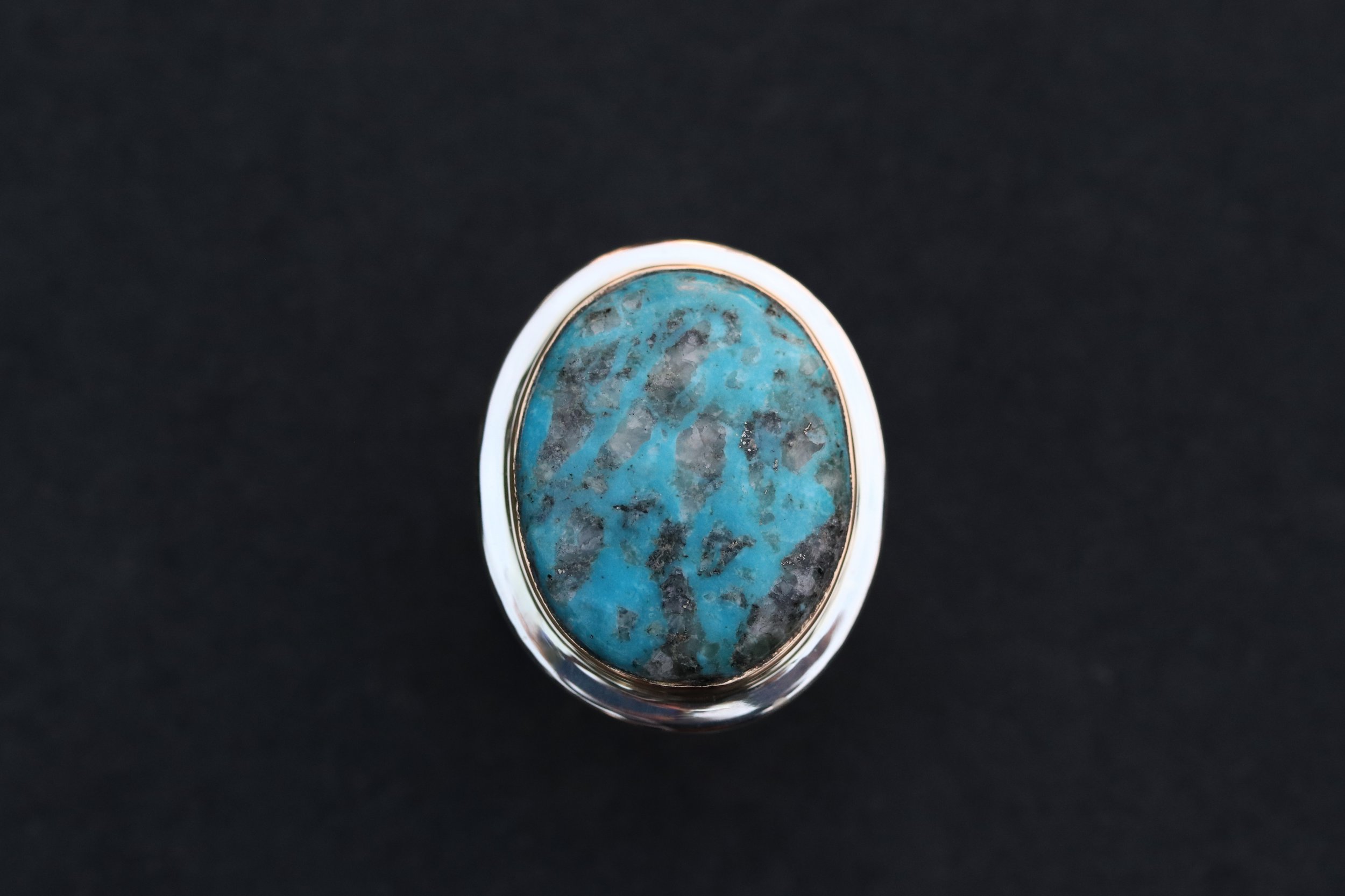 Pilot Mountain Turquoise Big Sur Classic Ring