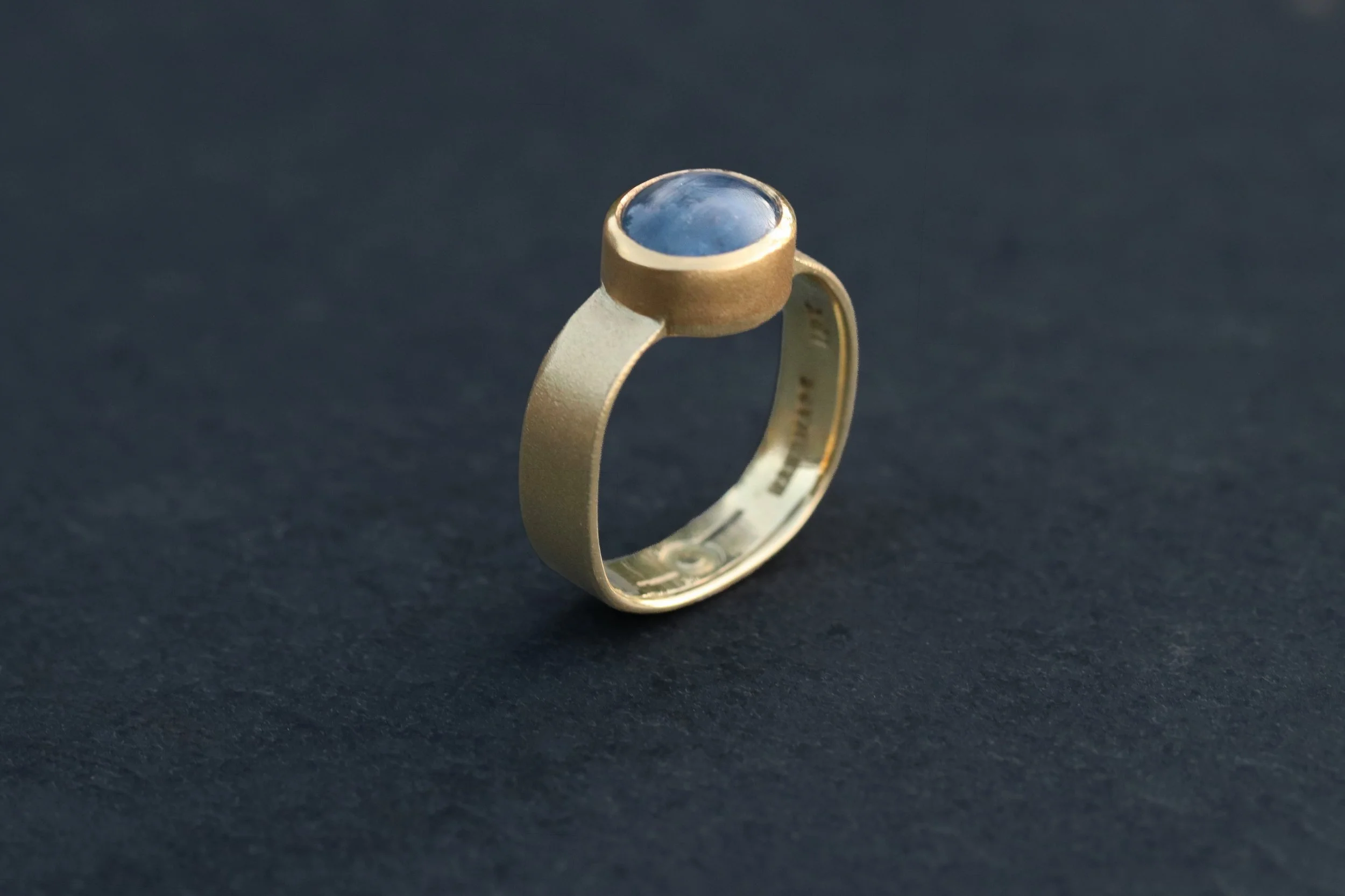 Northern Sky Blue Sapphire Ring by Big Sur Goldsmiths