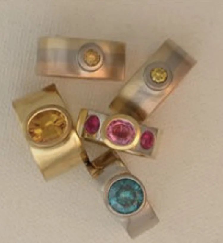 Karl Lee original jewelry, Big Sur Goldsmiths archive, Partington Ridge California