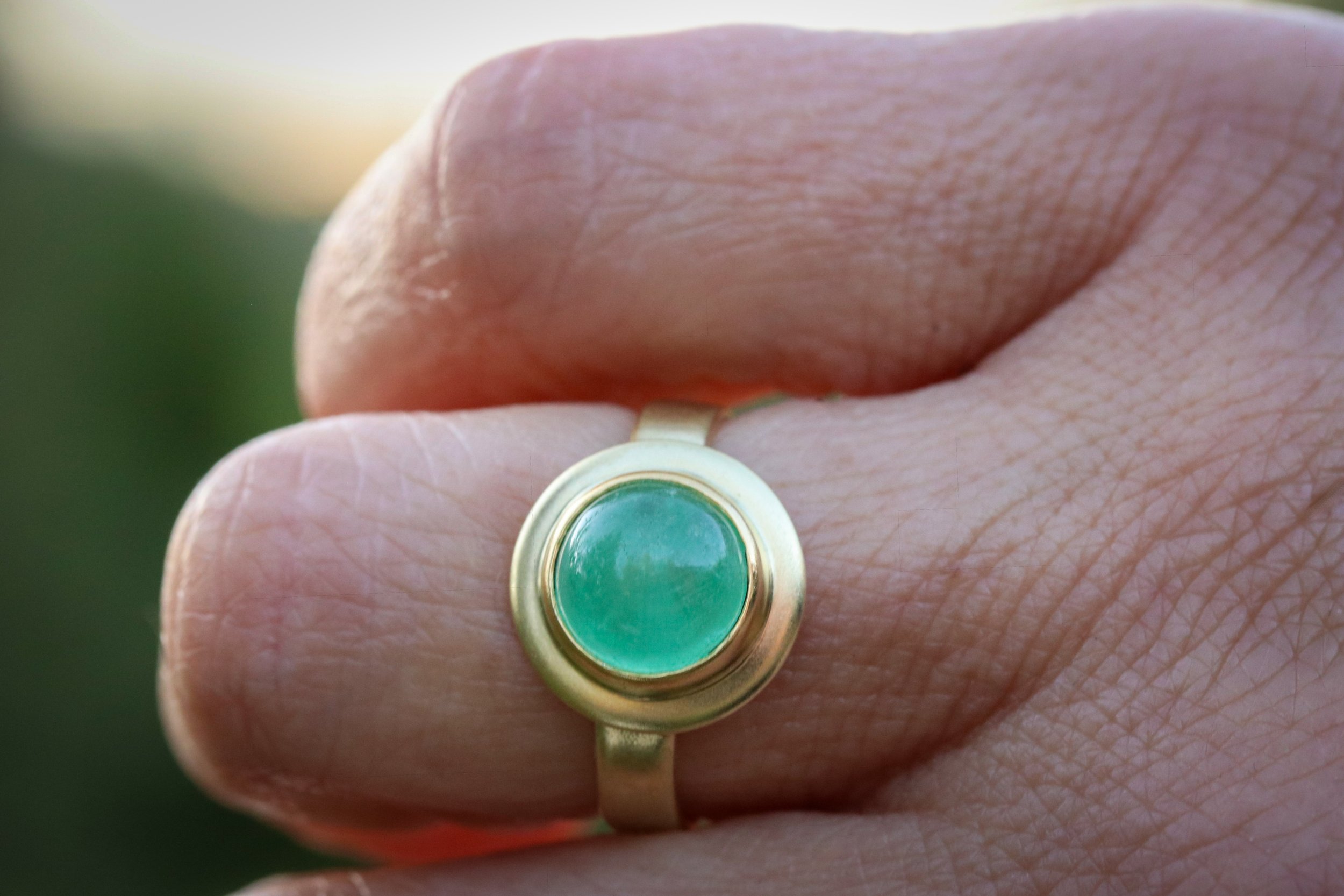 Emerald Ring in 18k & 22k