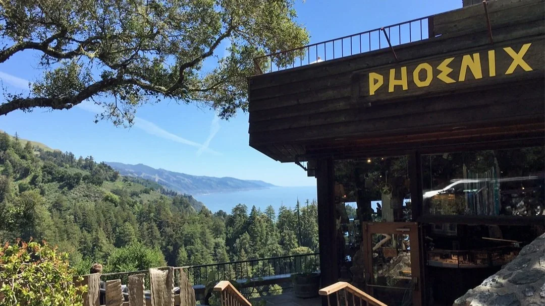The Phoenix Shop at Nepenthe in Big Sur carrying hand-forged Big Sur Goldsmiths jewelry