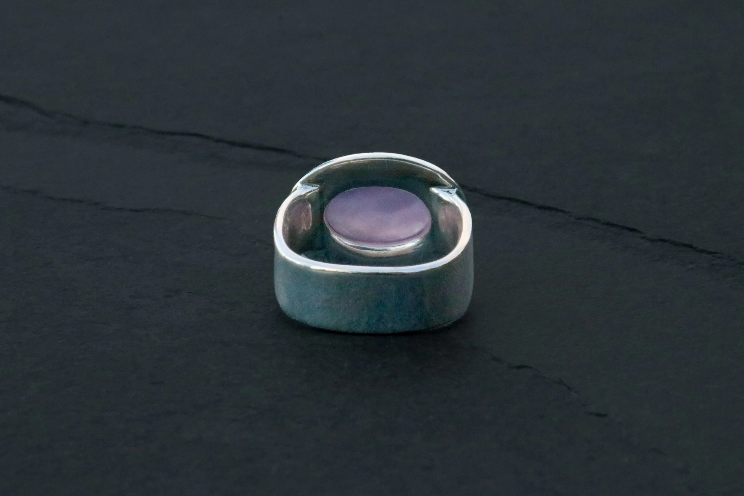 Purple Chalcedony Big Sur Classic Ring