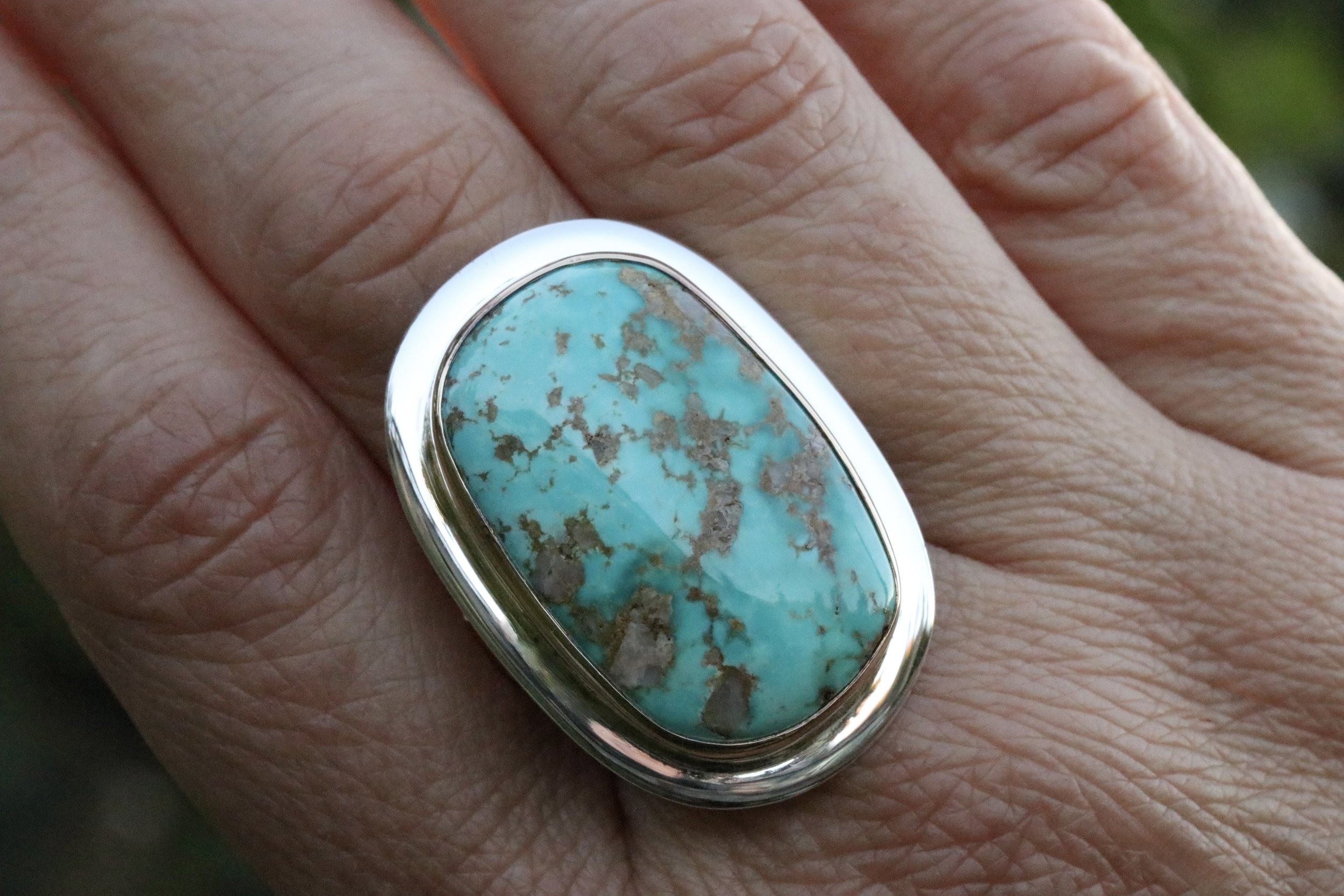 Fox Turquoise Grande Big Sur Classic Ring