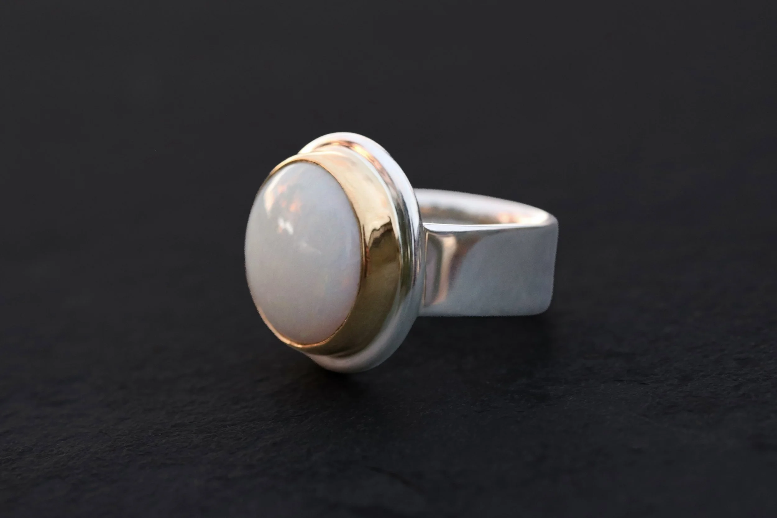 Australian Opal Big Sur Classic Ring