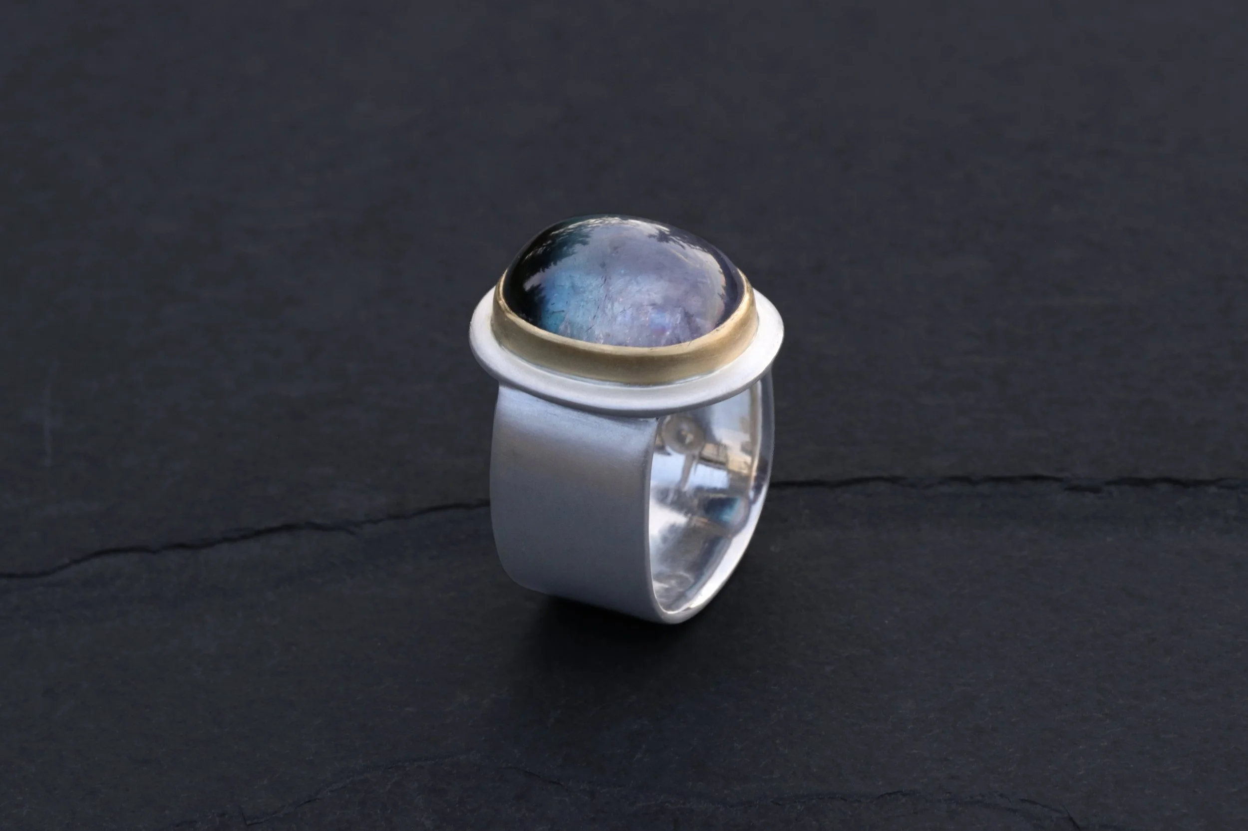 Bi-Color Tourmaline Big Sur Classic Ring