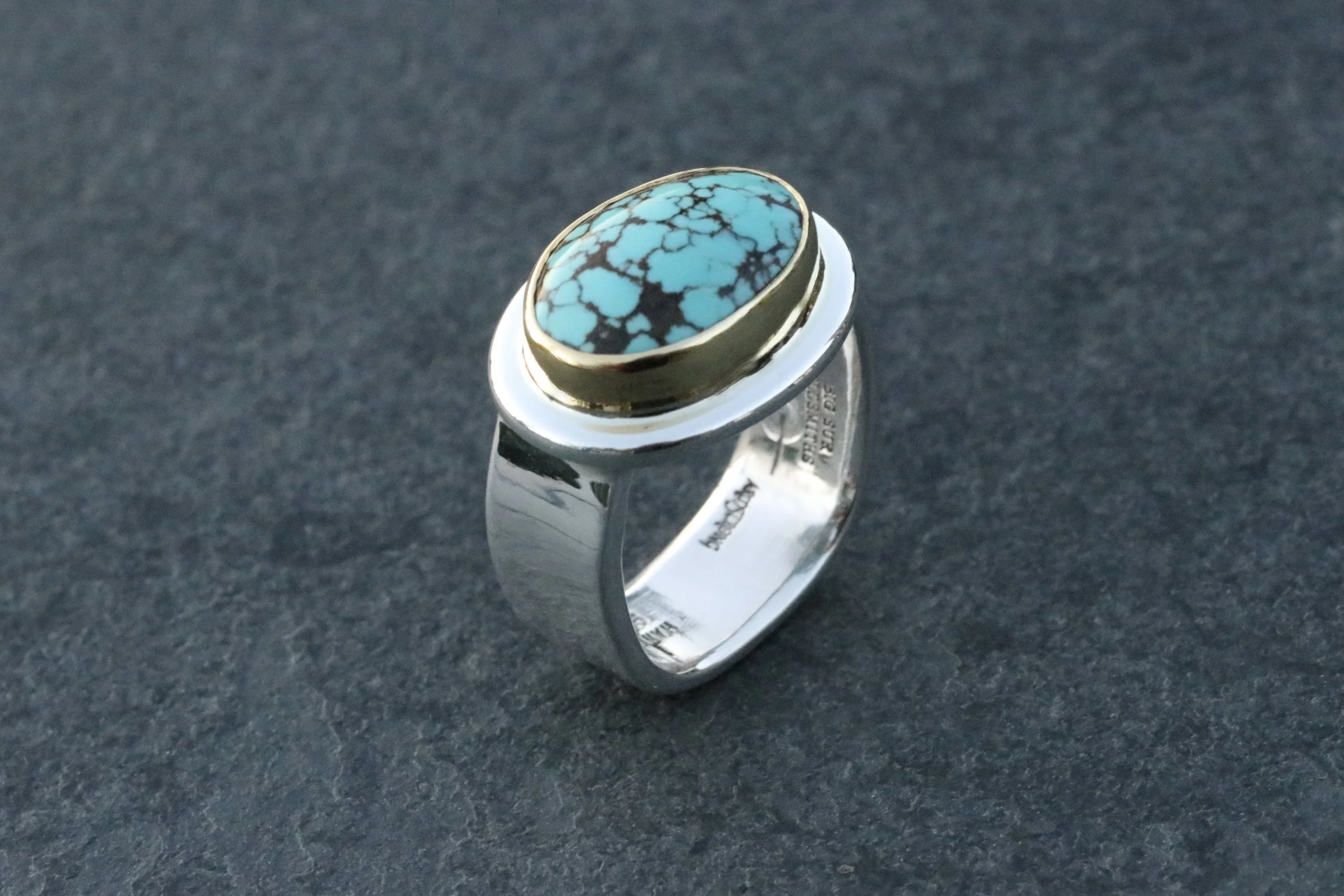 Tibetan Turquoise Big Sur Classic Ring