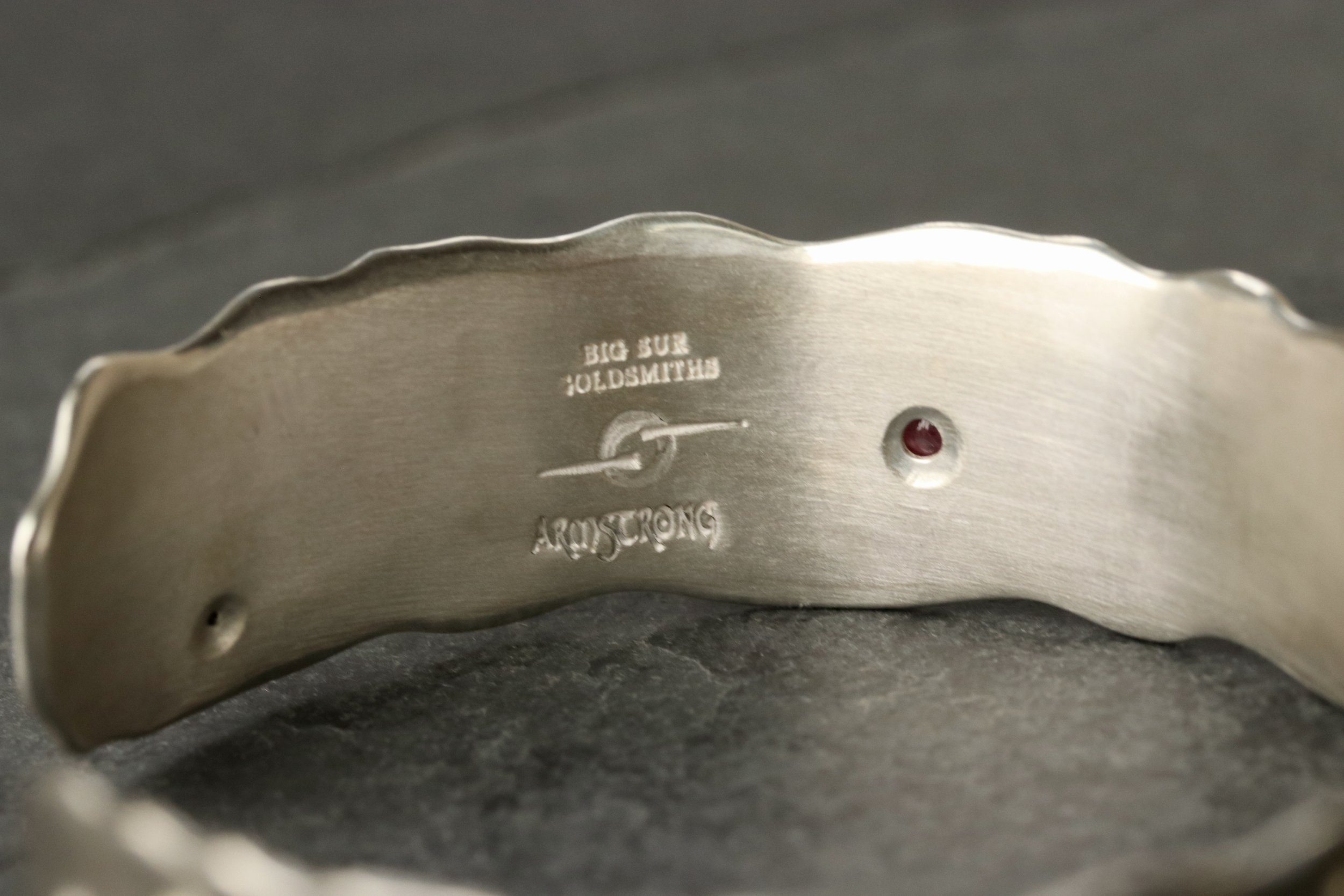 Ruby and Diamond Lacy Bullion Bracelet in 18k Gold & Sterling Silver