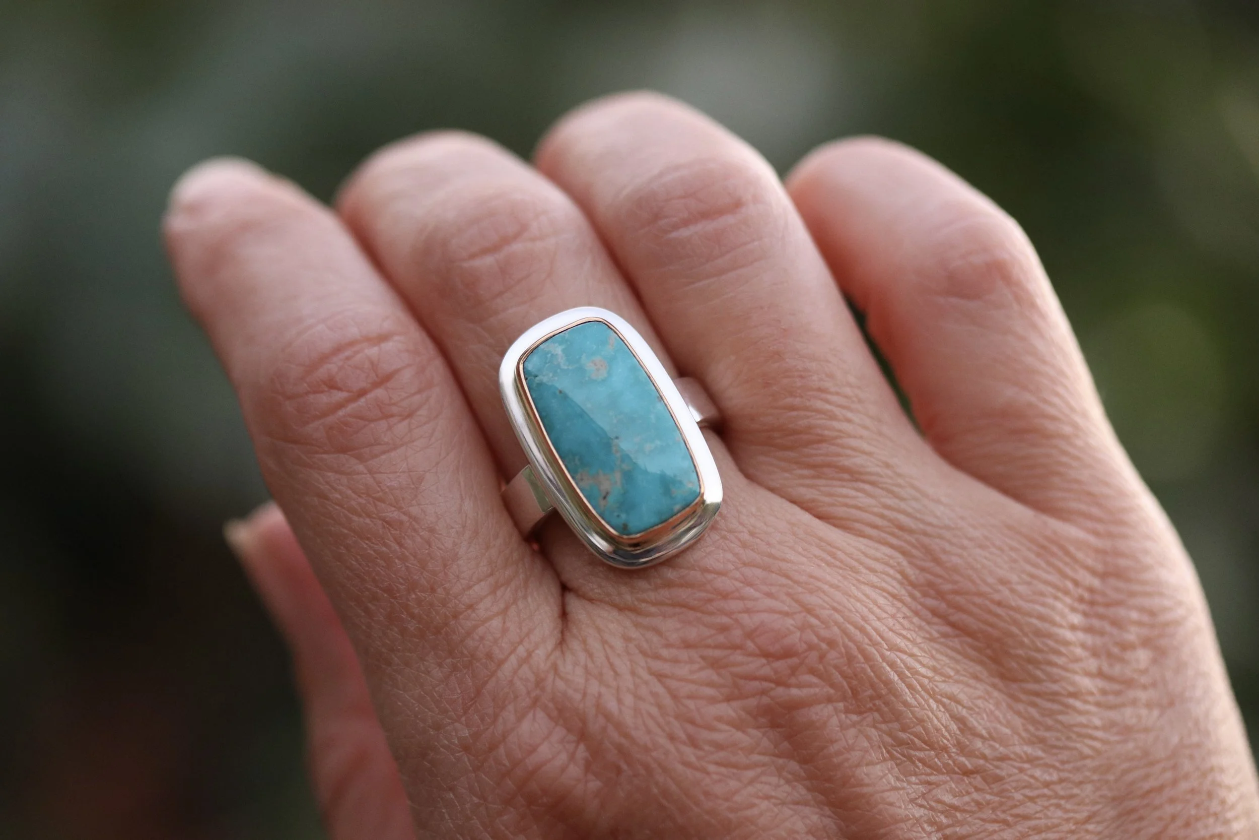 Turquoise Baguette Big Sur Classic Ring