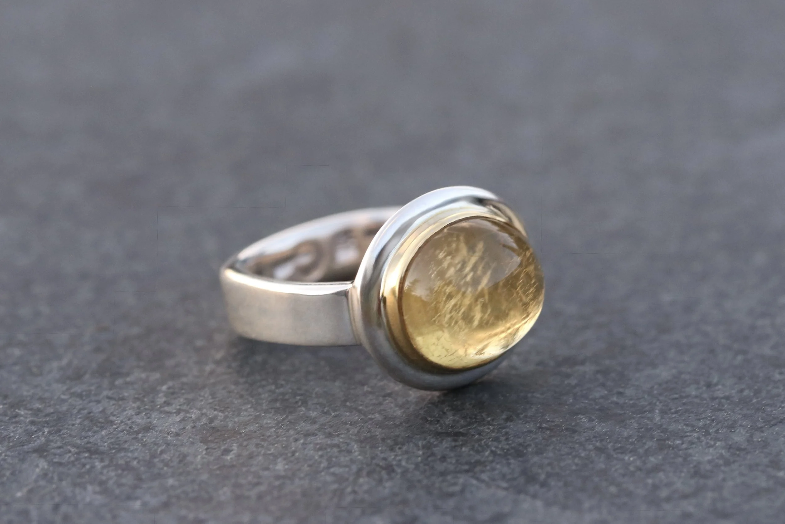 Golden Beryl Big Sur Classic Ring
