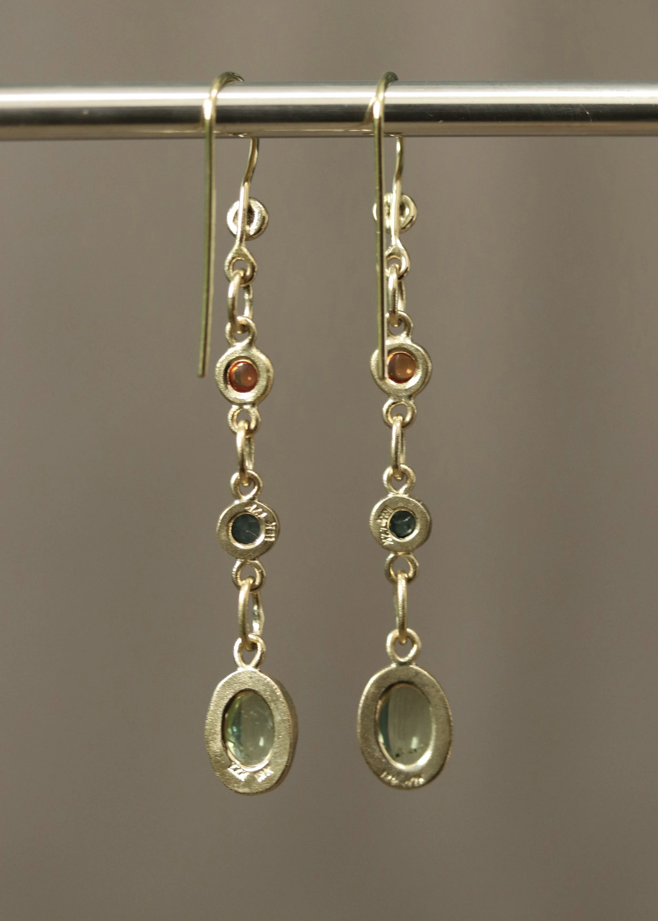 Green Tourmaline Gem Medley Earrings