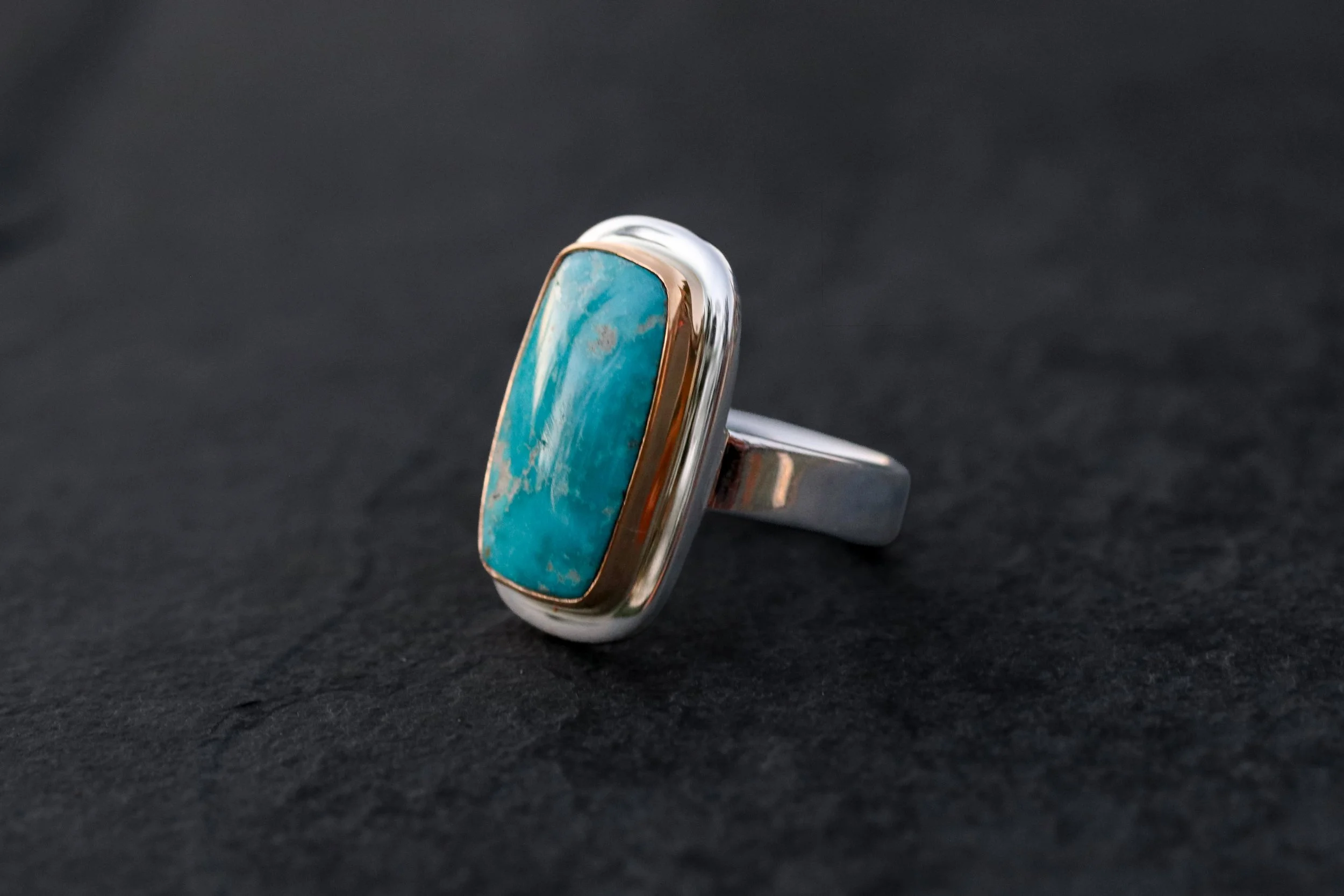Turquoise Baguette Big Sur Classic Ring