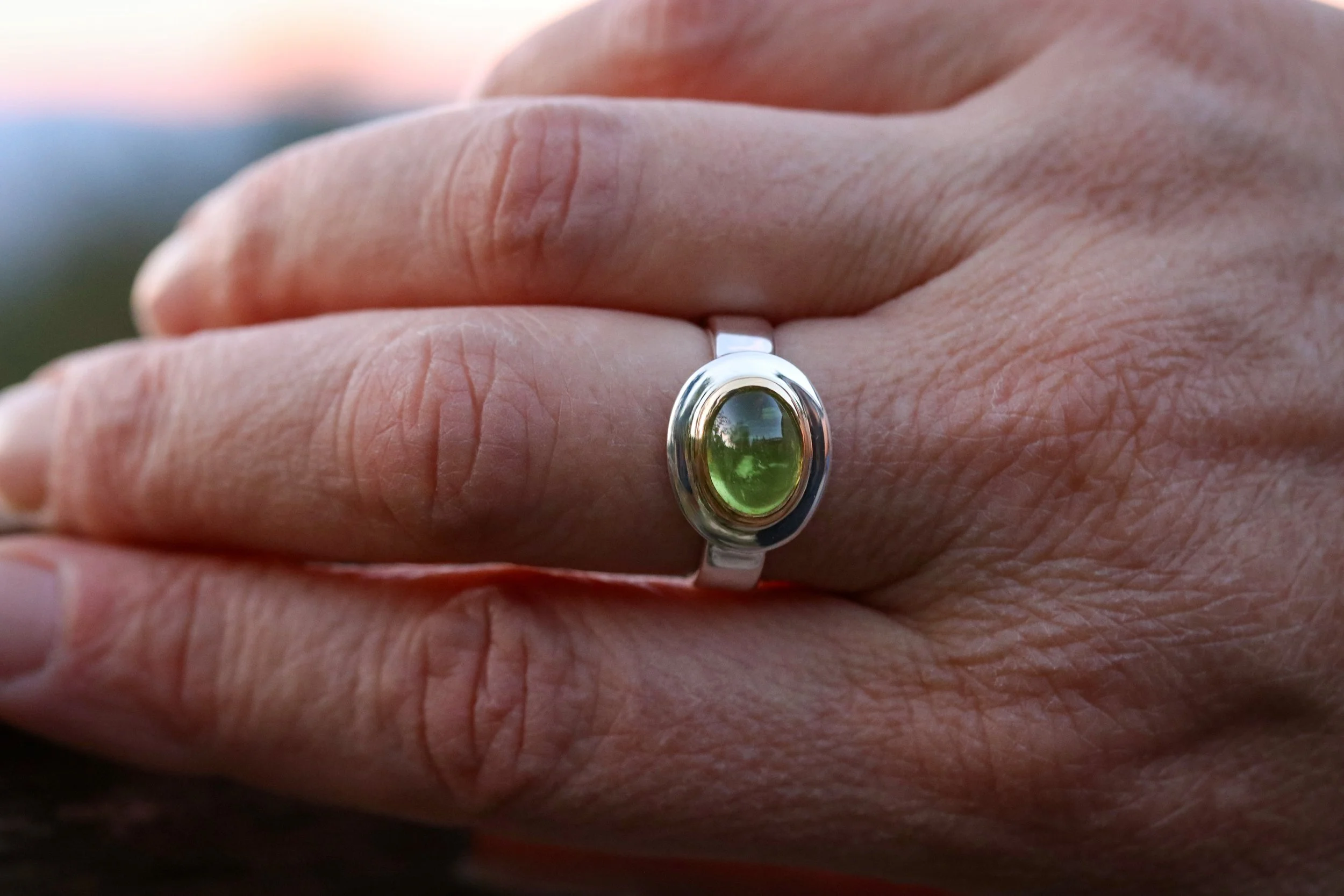 Peridot Petite Big Sur Classic Ring