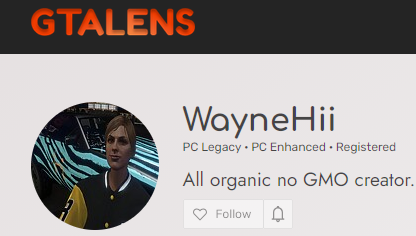 View WayneHii GTA Online creator content profile on GTA Lens