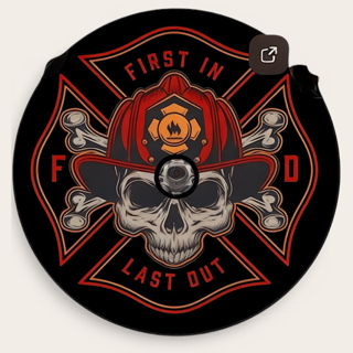 Fire Helmet Sticker