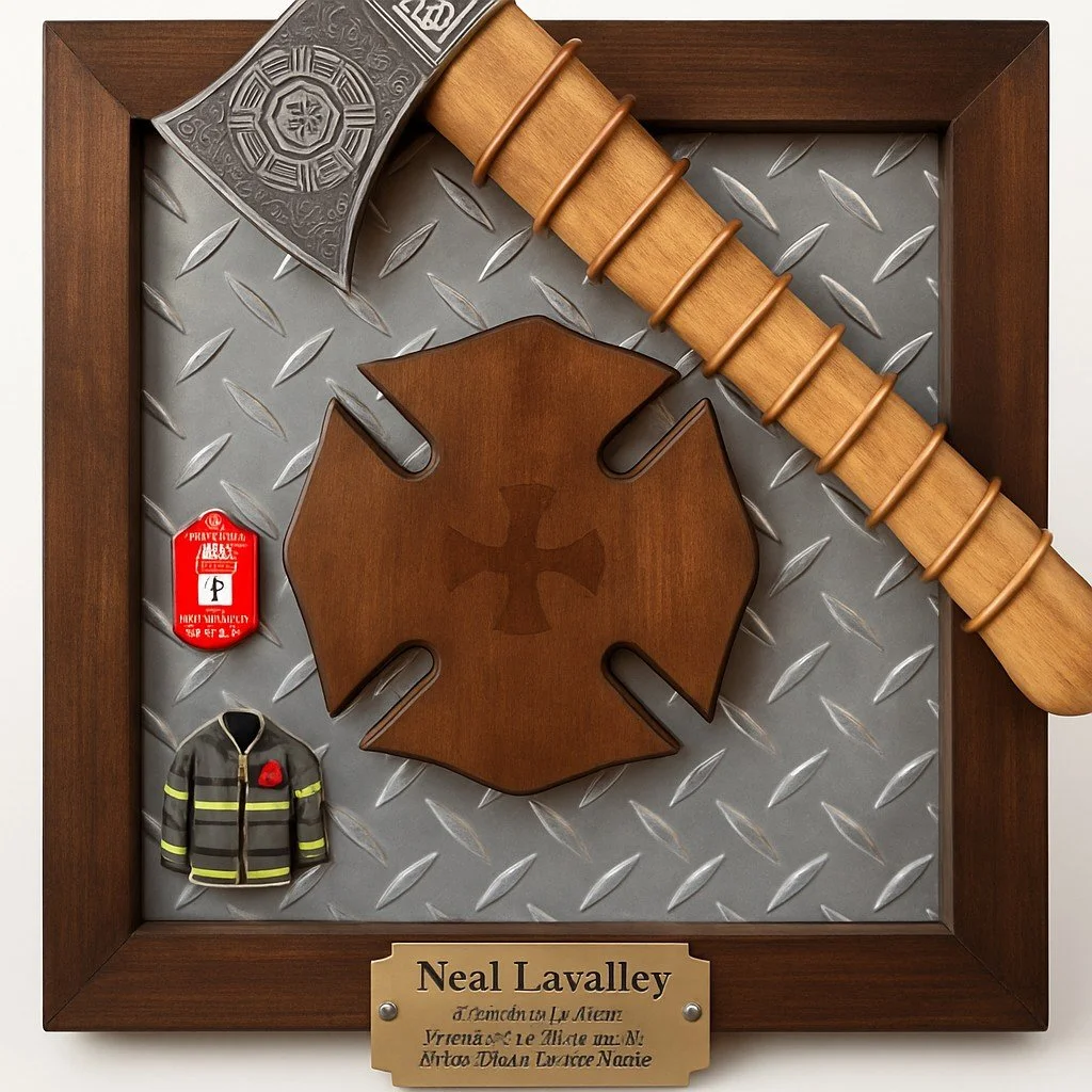 Firefighter Tribute Plaque with Custom Engraving
