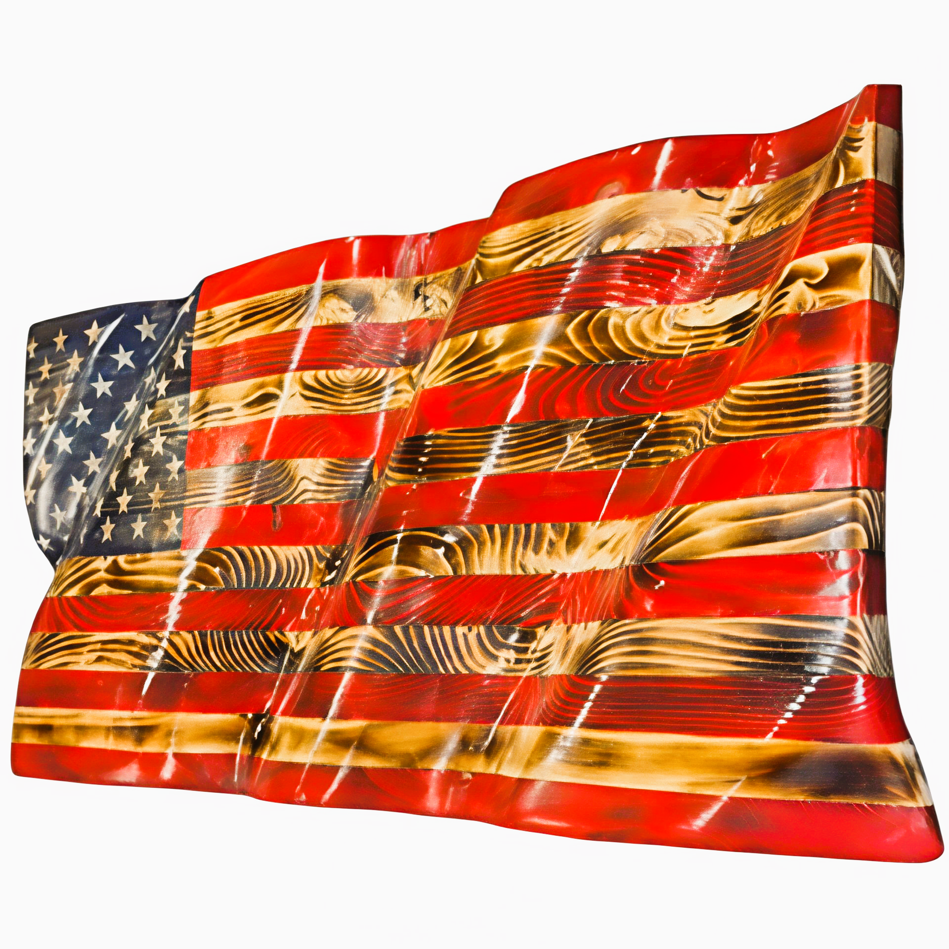 Custom Handcrafted American Flag (Personalized)