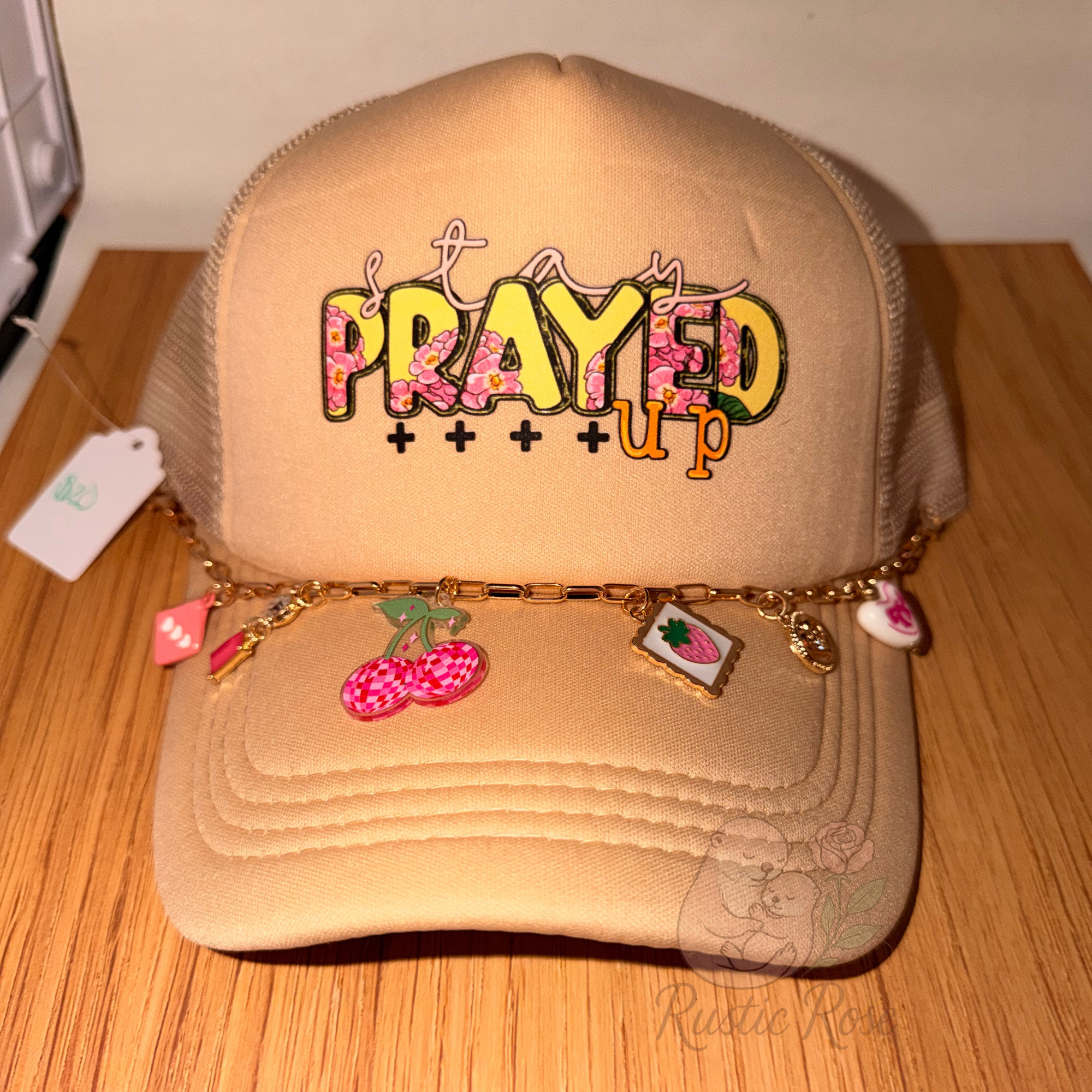 Stay Prayed up - Tan Trucker Hat
