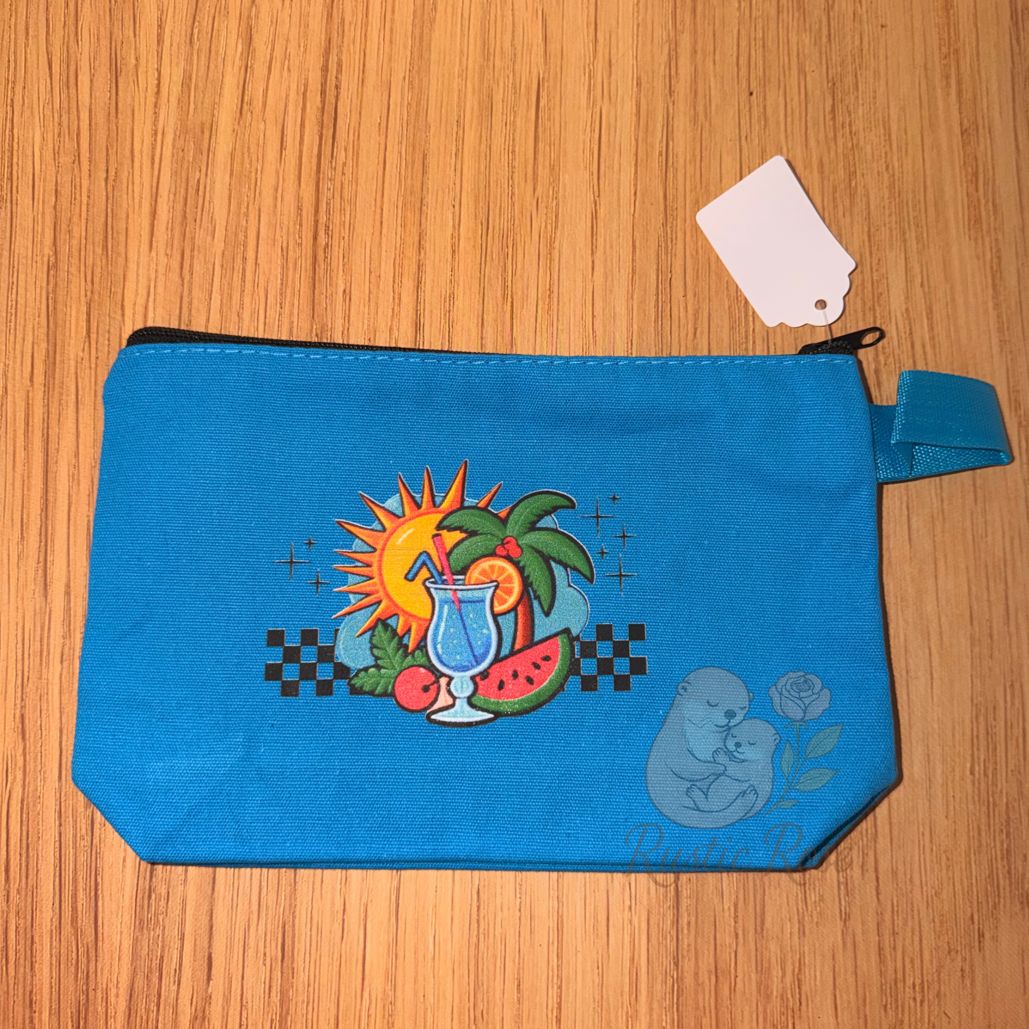 Drink  - Light Blue Canvas Bag