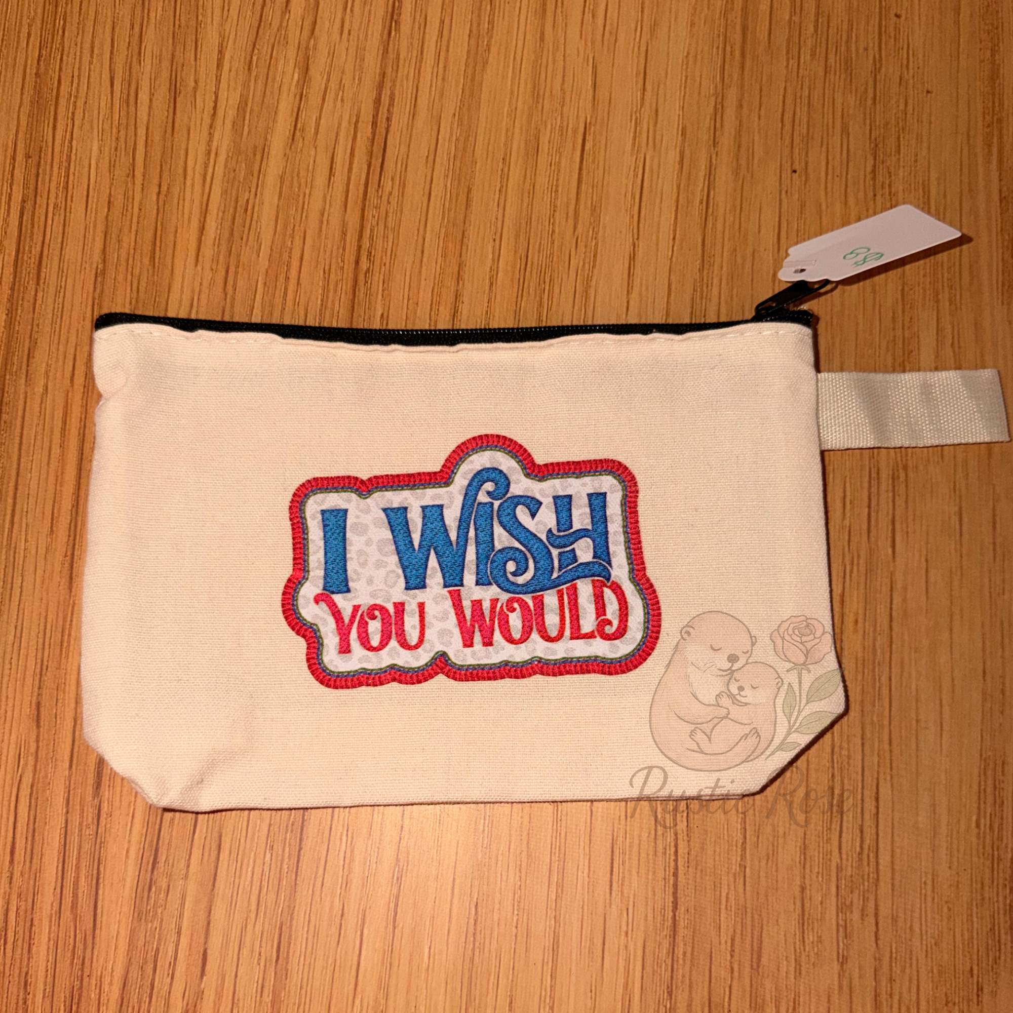 I wish you would  - White Canvas Bag