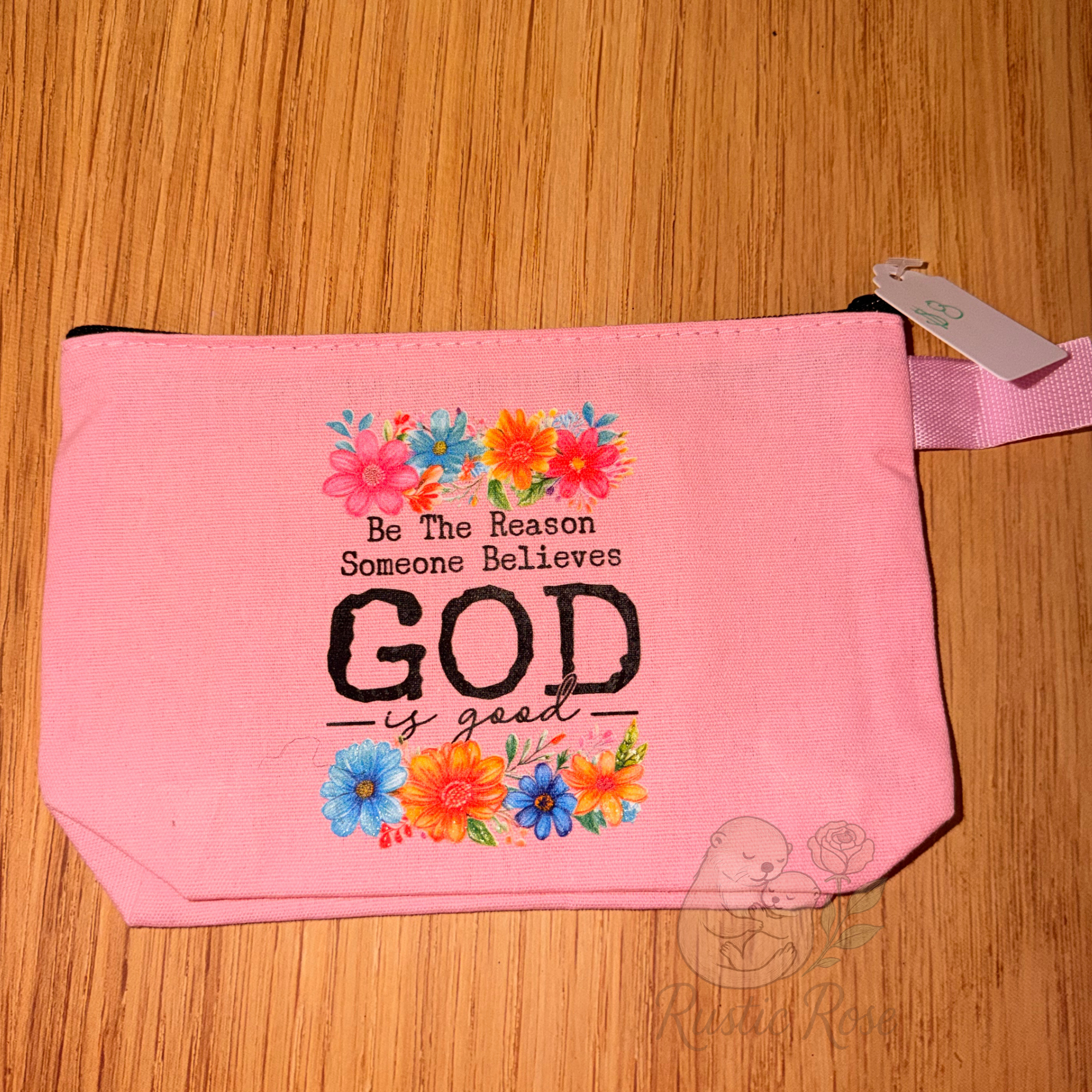 Be the reason someone believes God is good - Light Pink Canvas bag