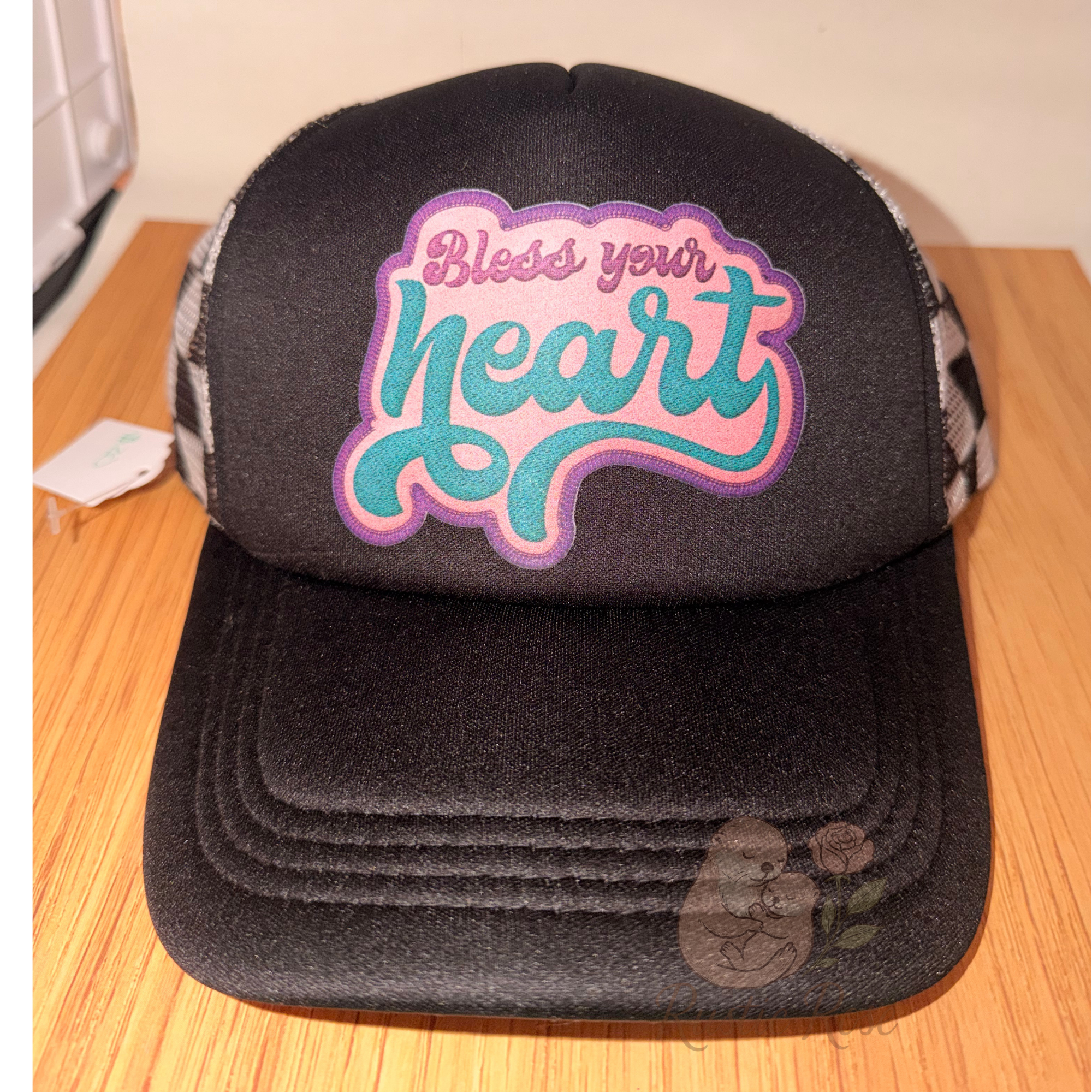 Bless your heart - Black Trucker Hat