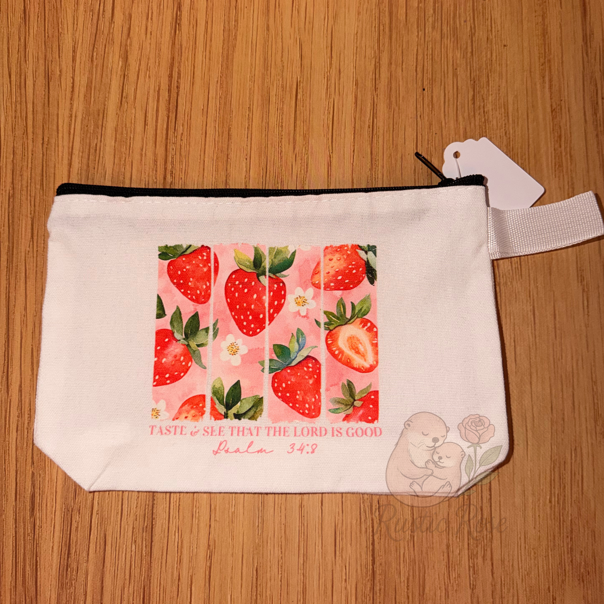 Taste & See that the lord is good  - White Canvas Bag