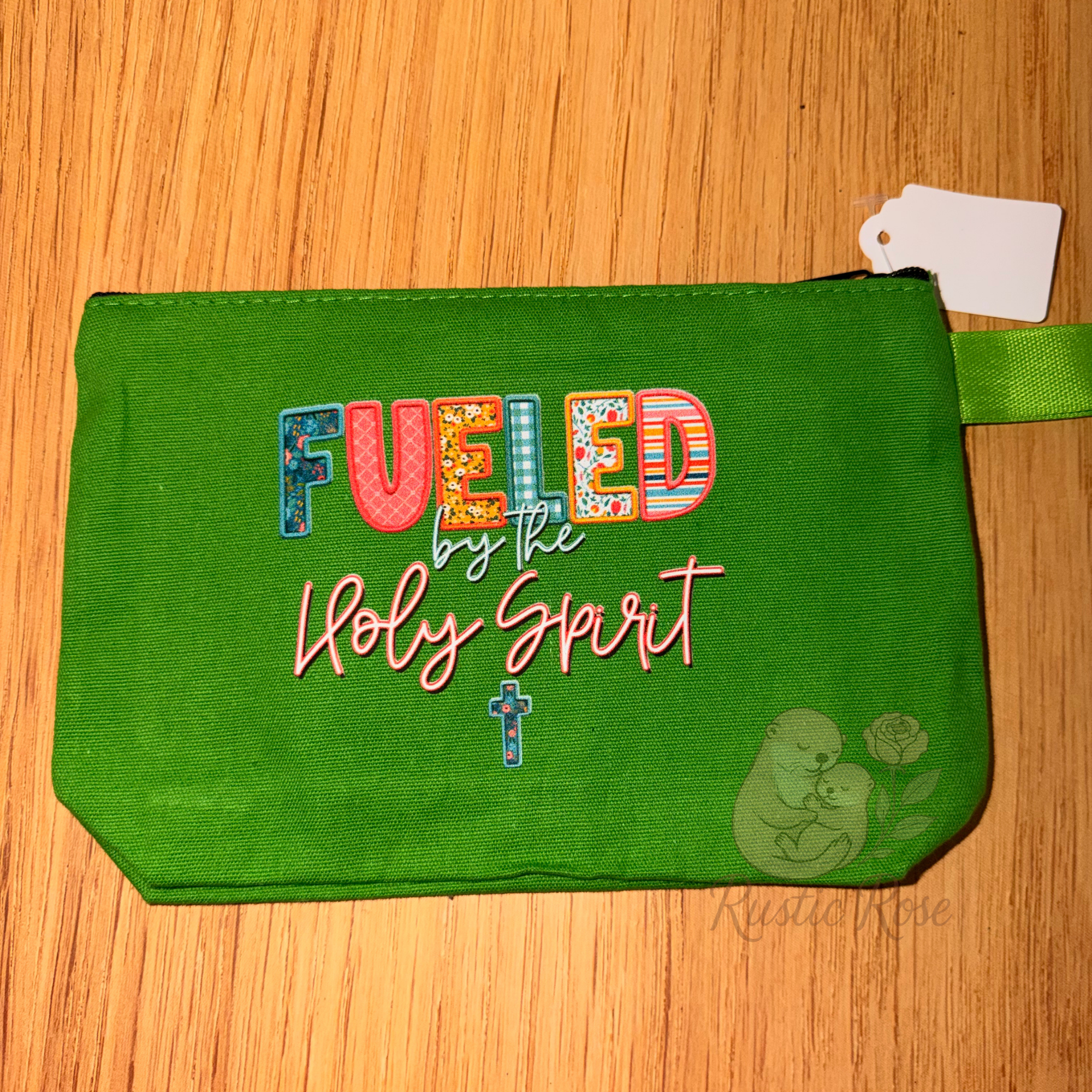 Fueled by the Holy Spirit- Green Canvas bag
