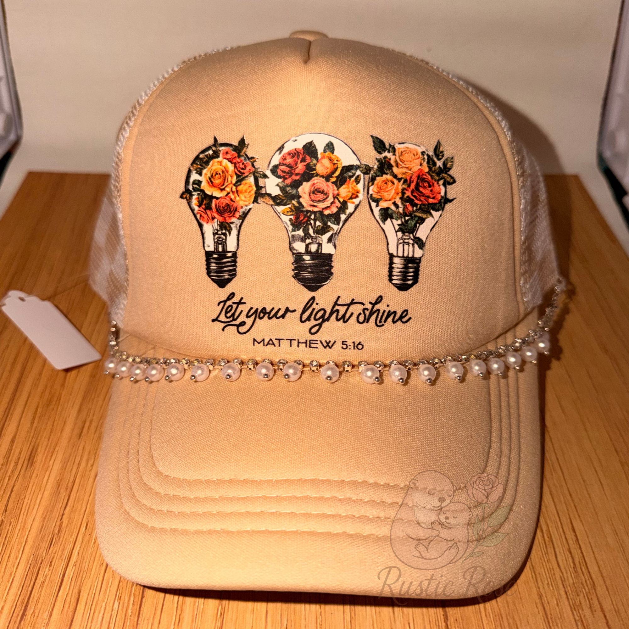 Let your light shine - Tan Trucker Hat
