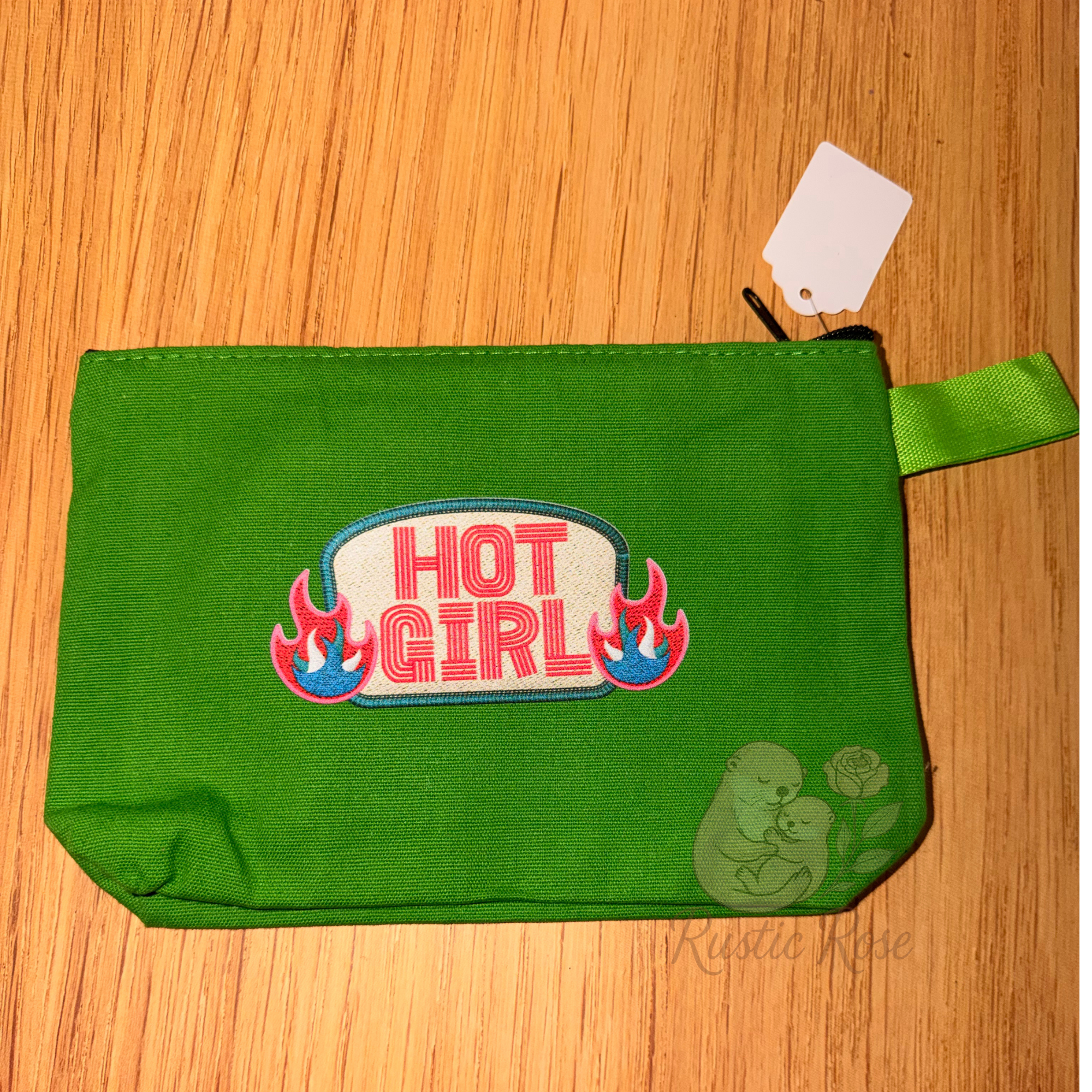 Hot Girl - Green Canvas bag