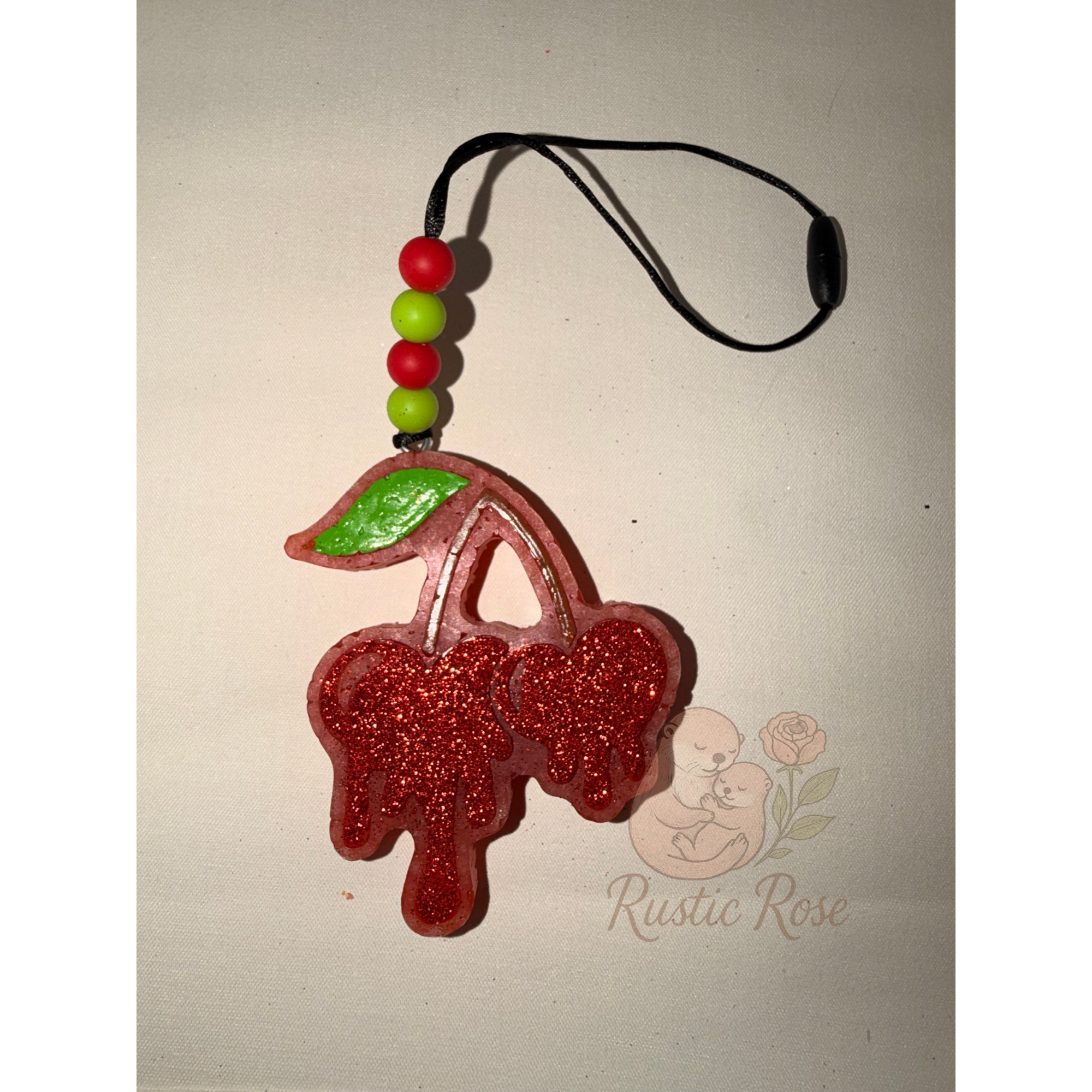 Half glitter Dripping Cherries - Black Cherry